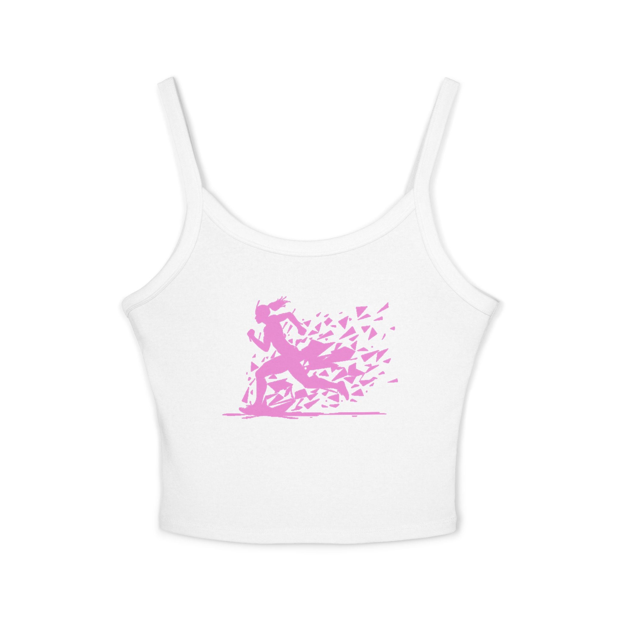Running Woman Tank Top, Athletic Workout Top, Fitness Sleeveless Shirt, Jogging Muscle Tee, Exercise Gym Cami