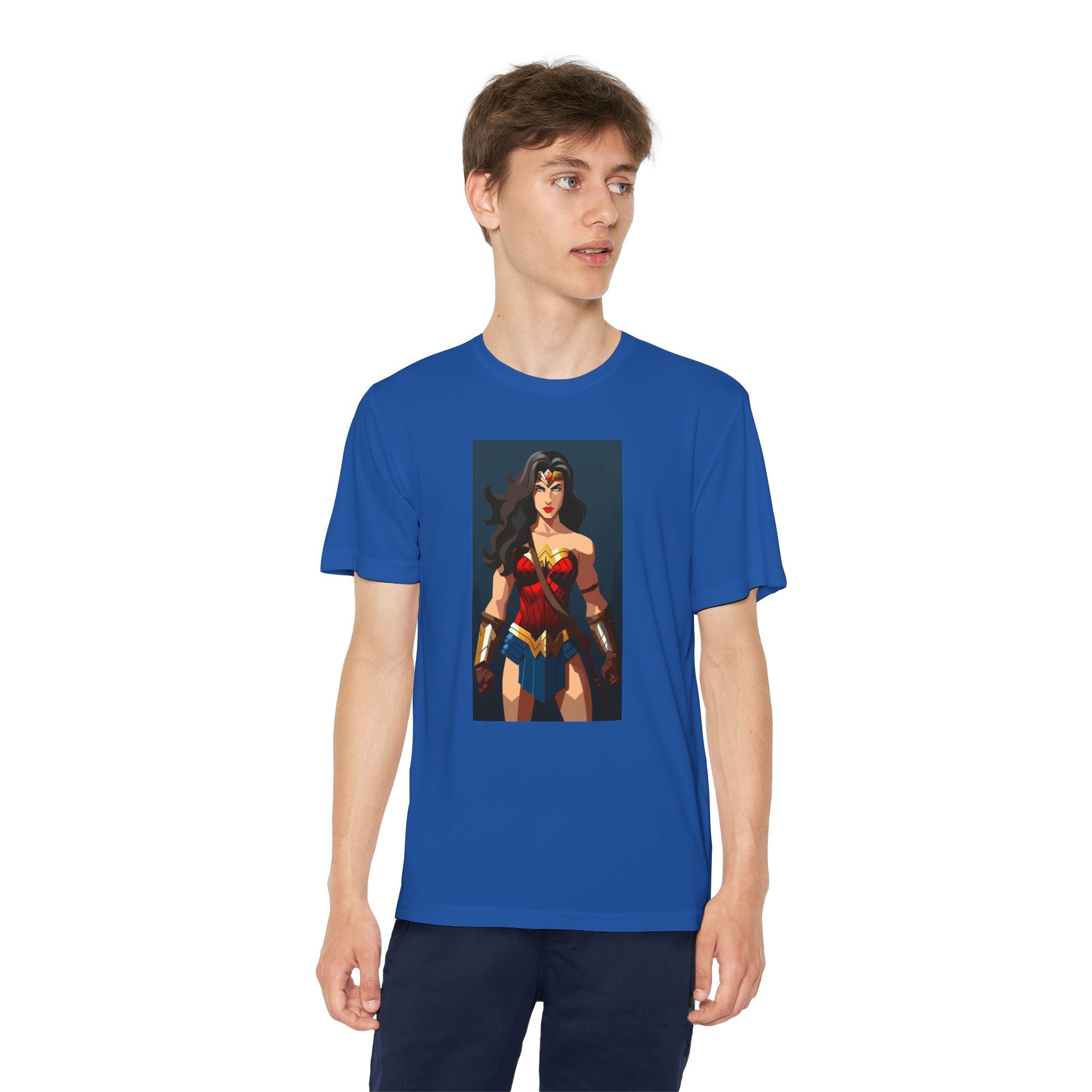 Superhero Youth T-Shirt Sports Graphic Tee, Cool Athletic Shirt for Kids