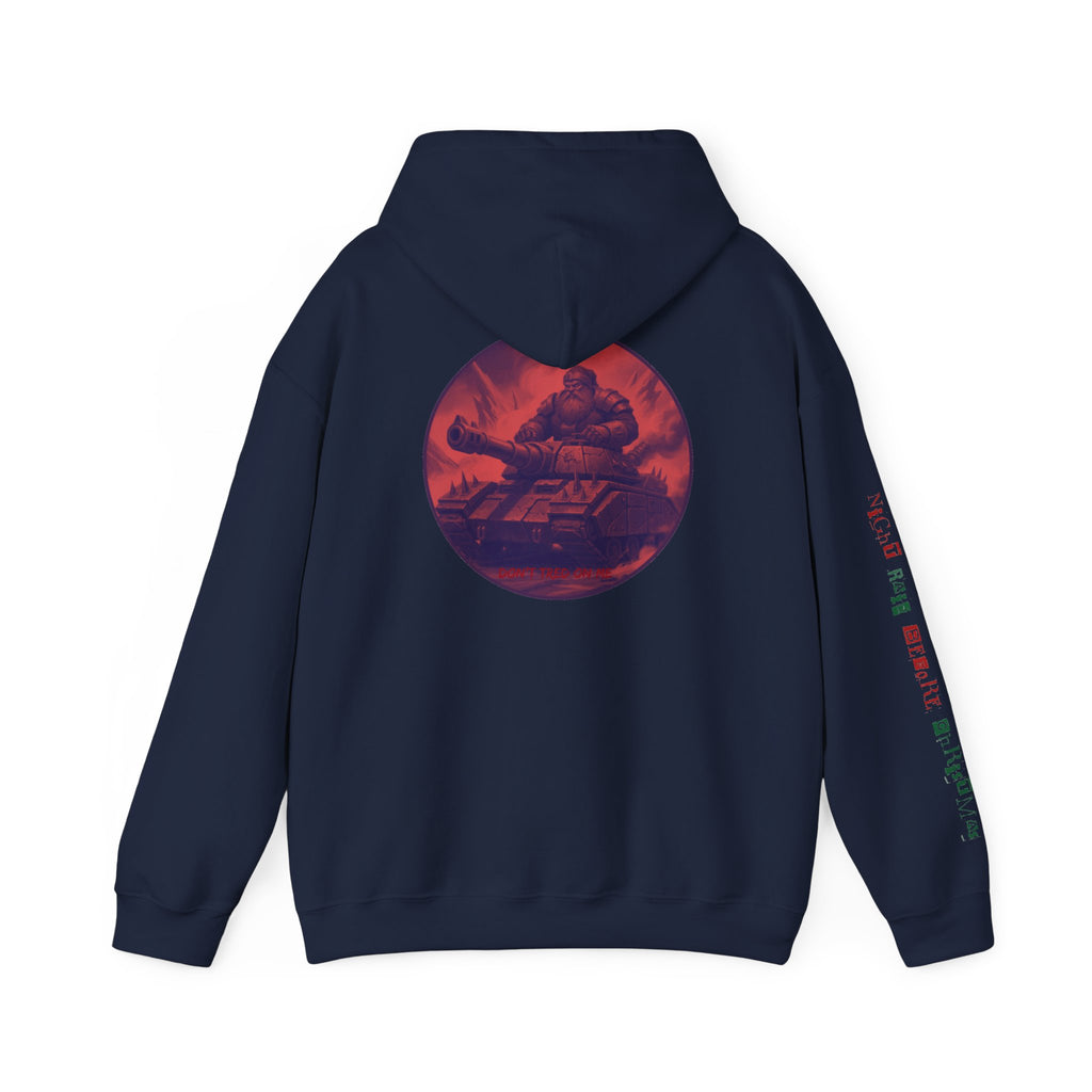 Santa Claus On A Tank Christmas Patriotic Hoodie Rebel Spirit Unisex Hoodie
