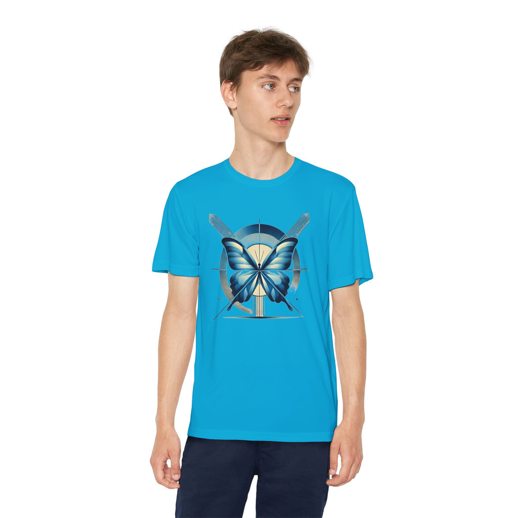 Butterffy Youth T-Shirt Sports Graphic Tee, Cool Athletic Shirt for Kids, Perfect for Sports Events, Team Spirit