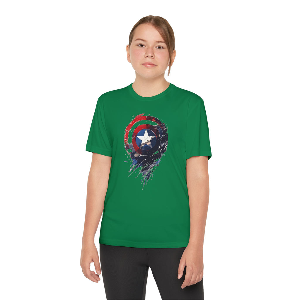 Advengers Youth T-Shirt Sports Graphic Tee, Cool Athletic Shirt for Kids
