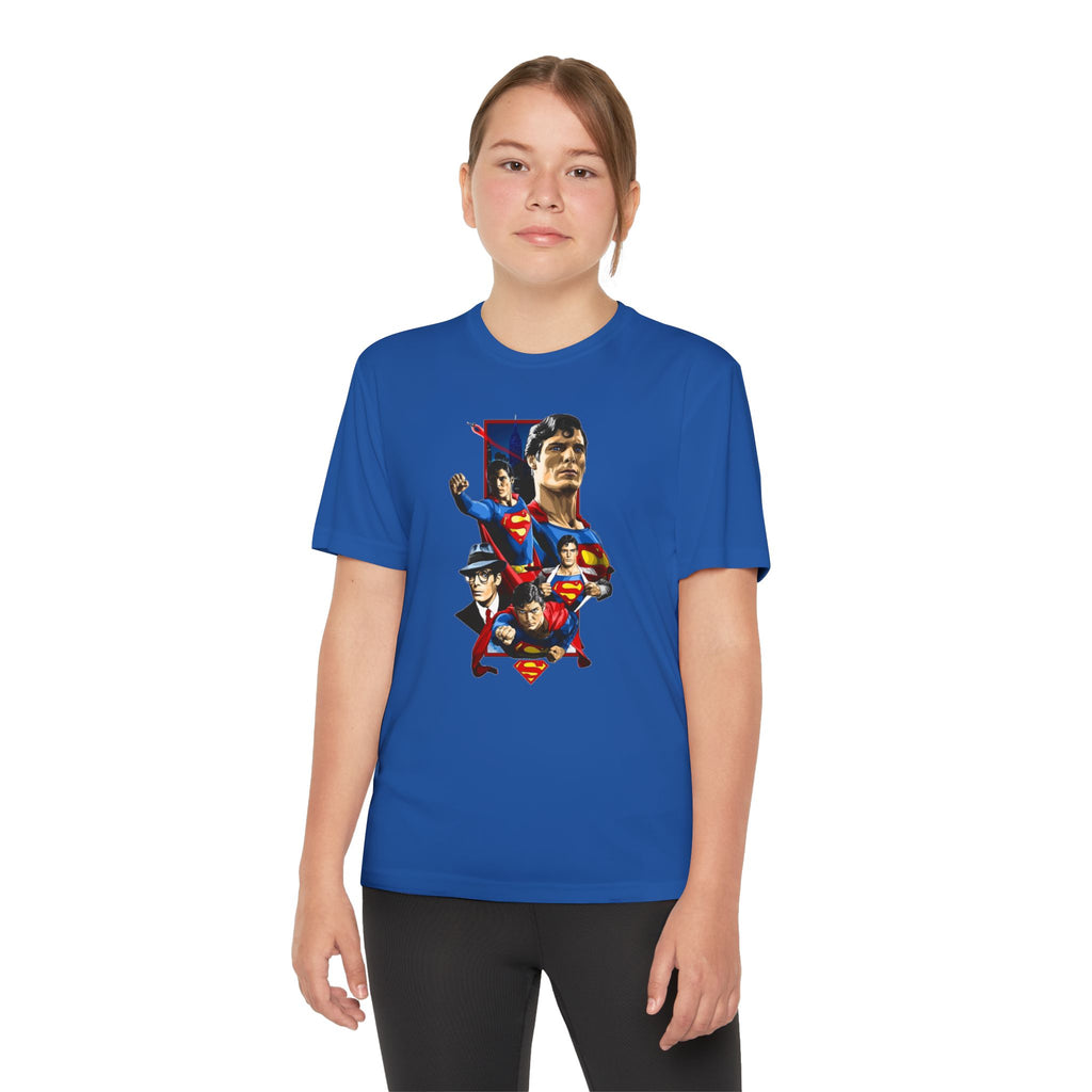 Superman Youth T-Shirt Sports Graphic Tee, Cool Athletic Shirt for Kids, Perfect for Sports Events, Team Spirit