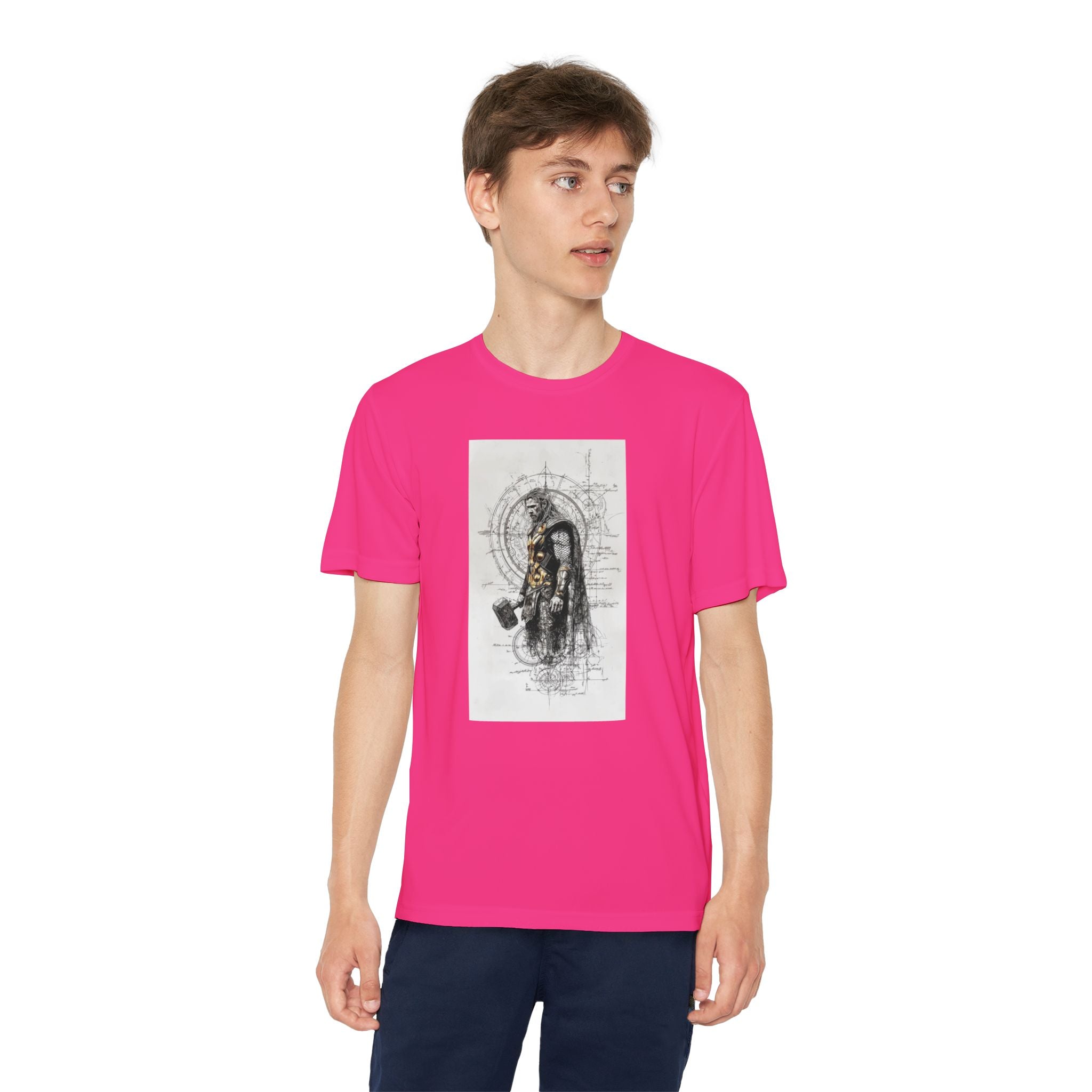 Superhero Youth T-Shirt Sports Graphic Tee, Cool Athletic Shirt for Kids