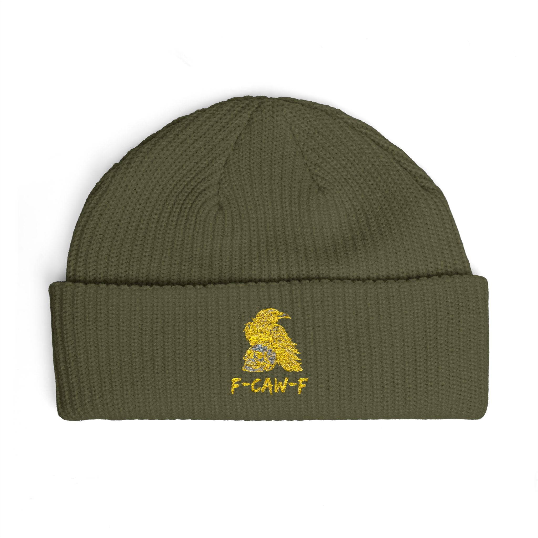F-CAW-F Beanie Hat - Knit Winter Cap, Warm Headwear, Cozy Skull Cap, Cute Slouchy Beanie, Stylish Knit Beanie