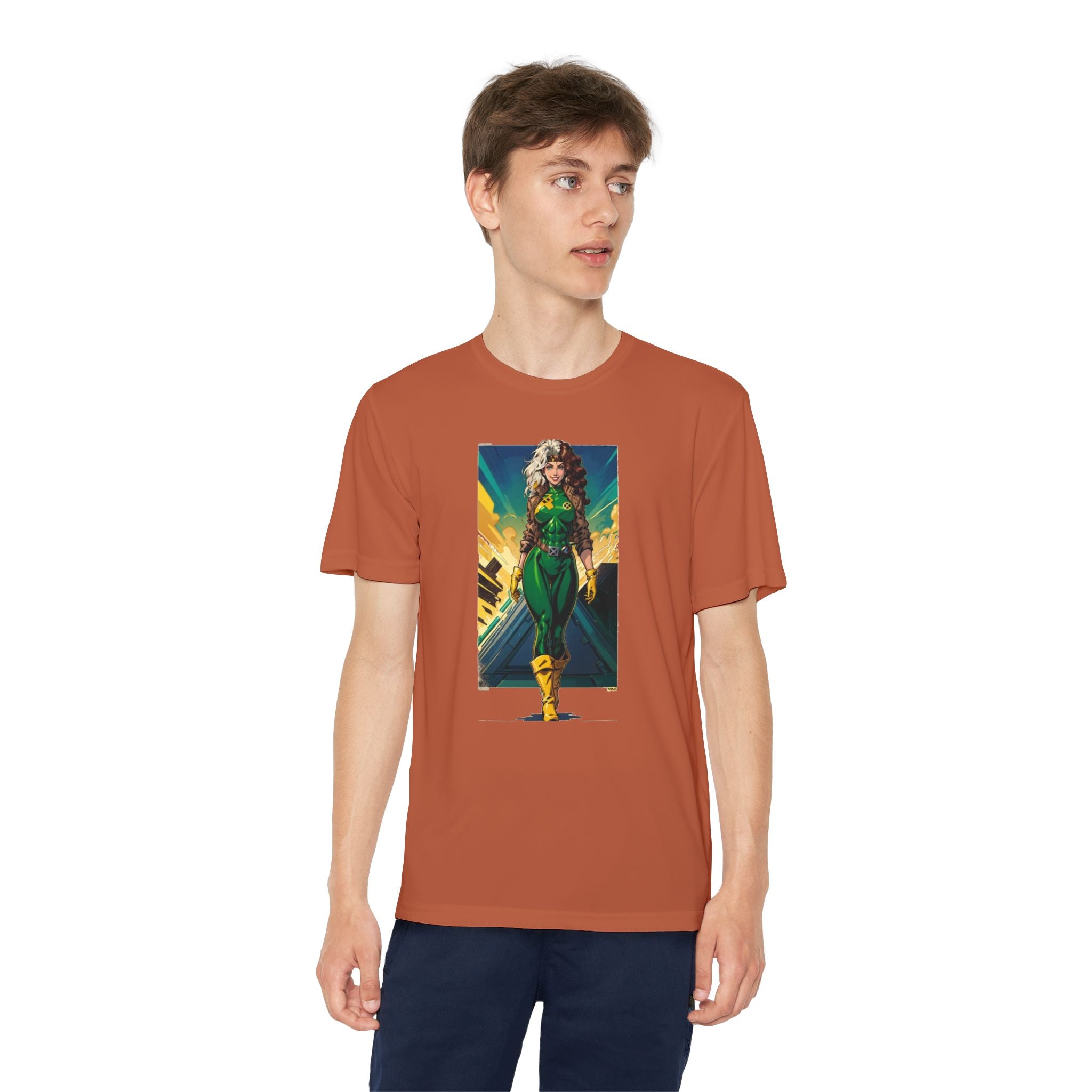 Superhero Youth T-Shirt Sports Graphic Tee, Cool Athletic Shirt for Kids