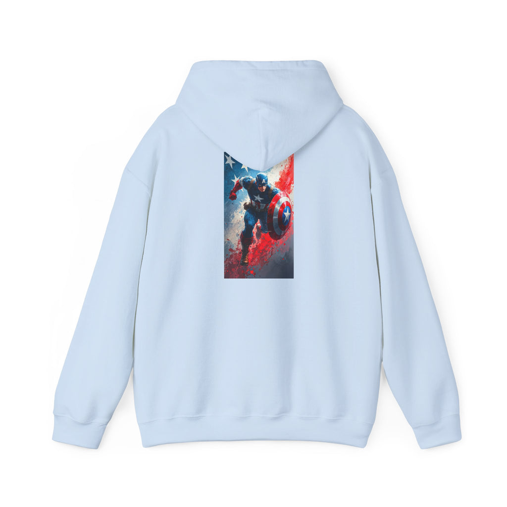 Hooded Sweatshirt - Captain America Design