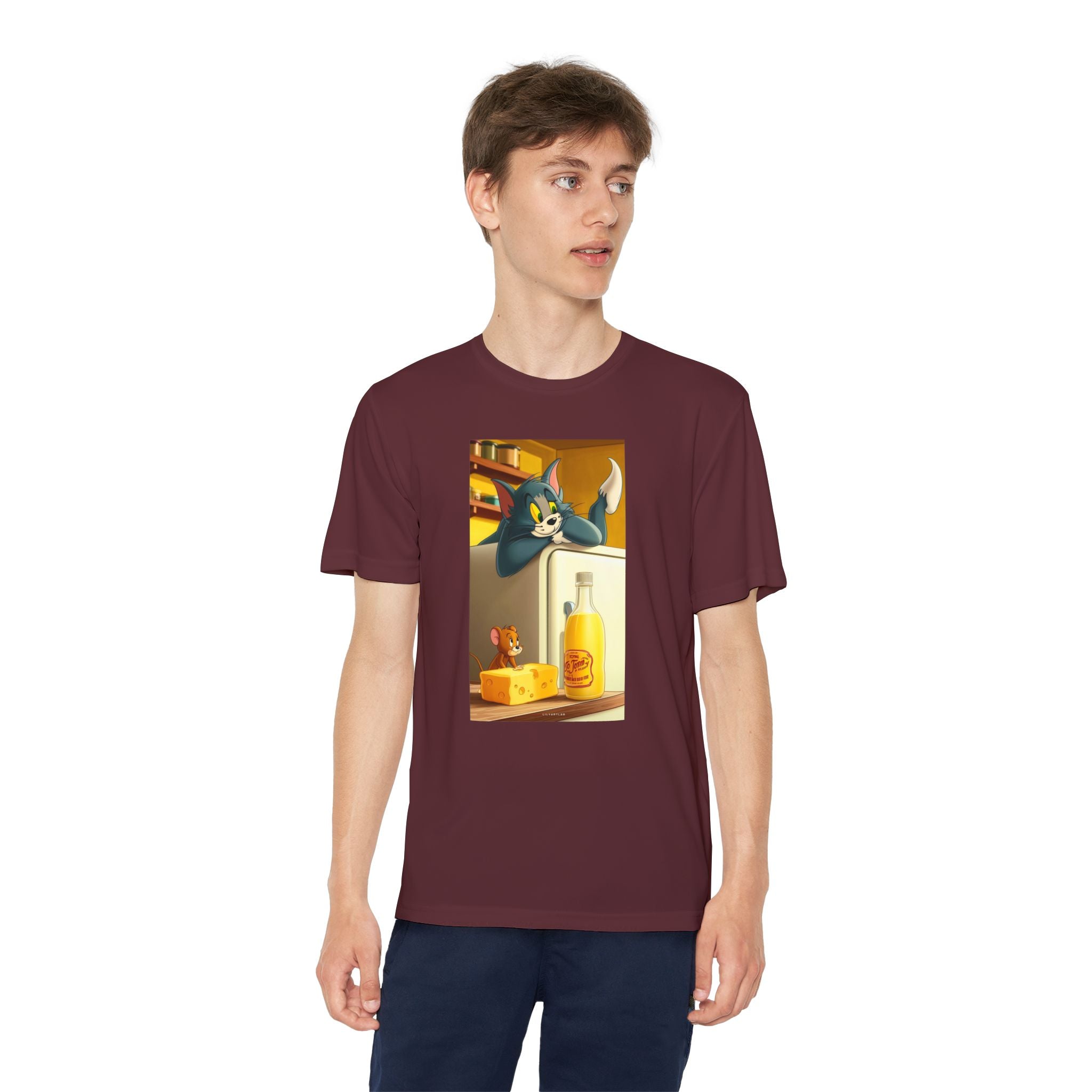 Youth Competitor Tee with Tom And Jerry design, Cartoon Graphic Kid's T-Shirt, Kids Tee, Children's Clothing, Funny Tee for Boys and Girls