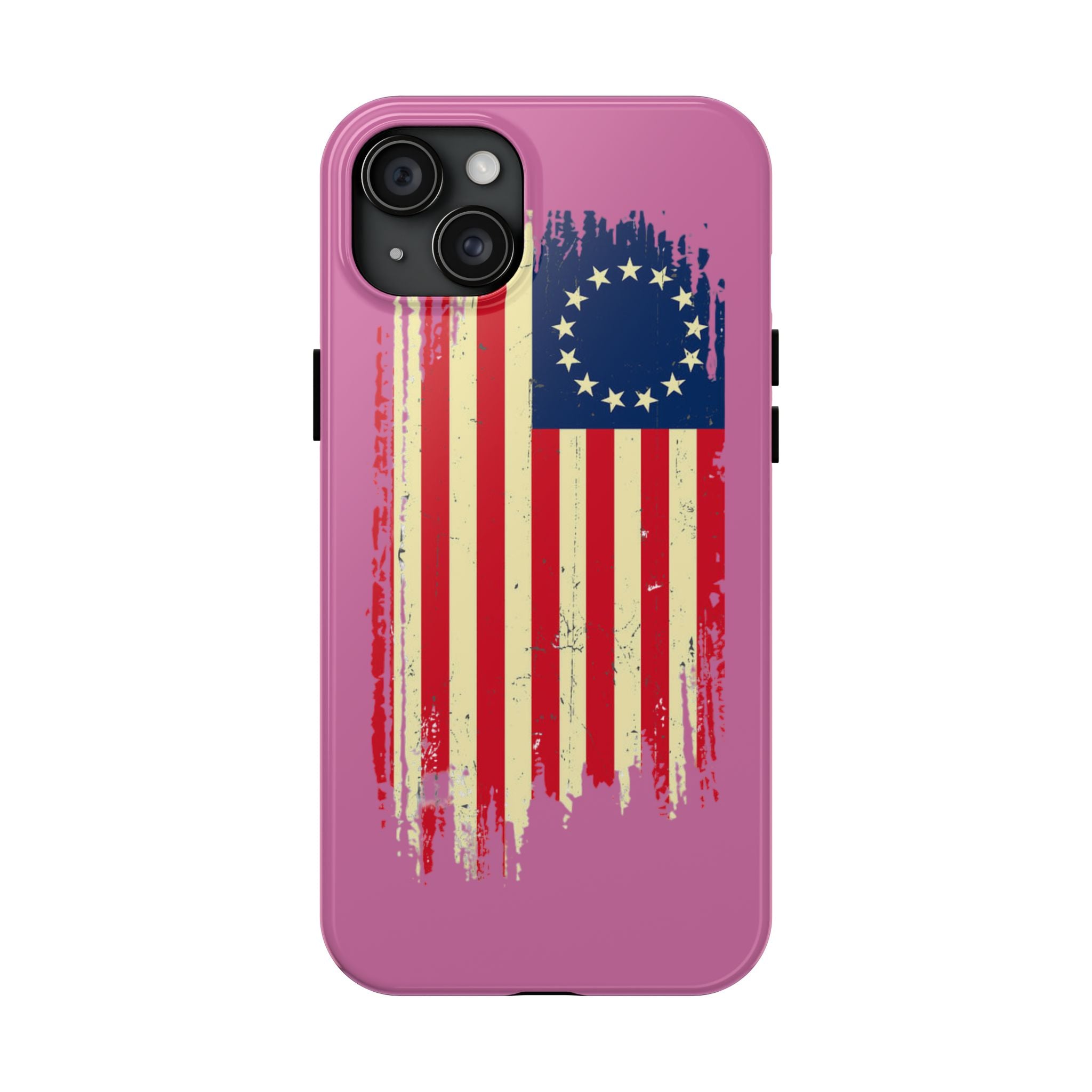 Patriotic Phone Cases with Vintage Flag Design, Tough Case for Independence Day, Memorial Day, 4th of July, Gift for Veterans, USA Pride
