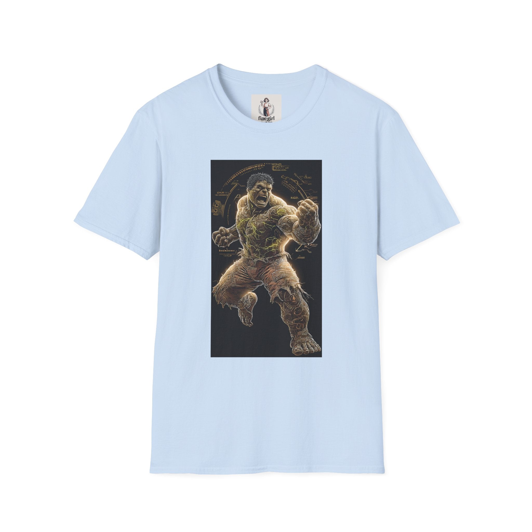 The Incredible Hulk Superhero Marvel Unisex Softstyle T-Shirt, Comic Book Tee, Geeky Clothing, Cosplay Costume Top