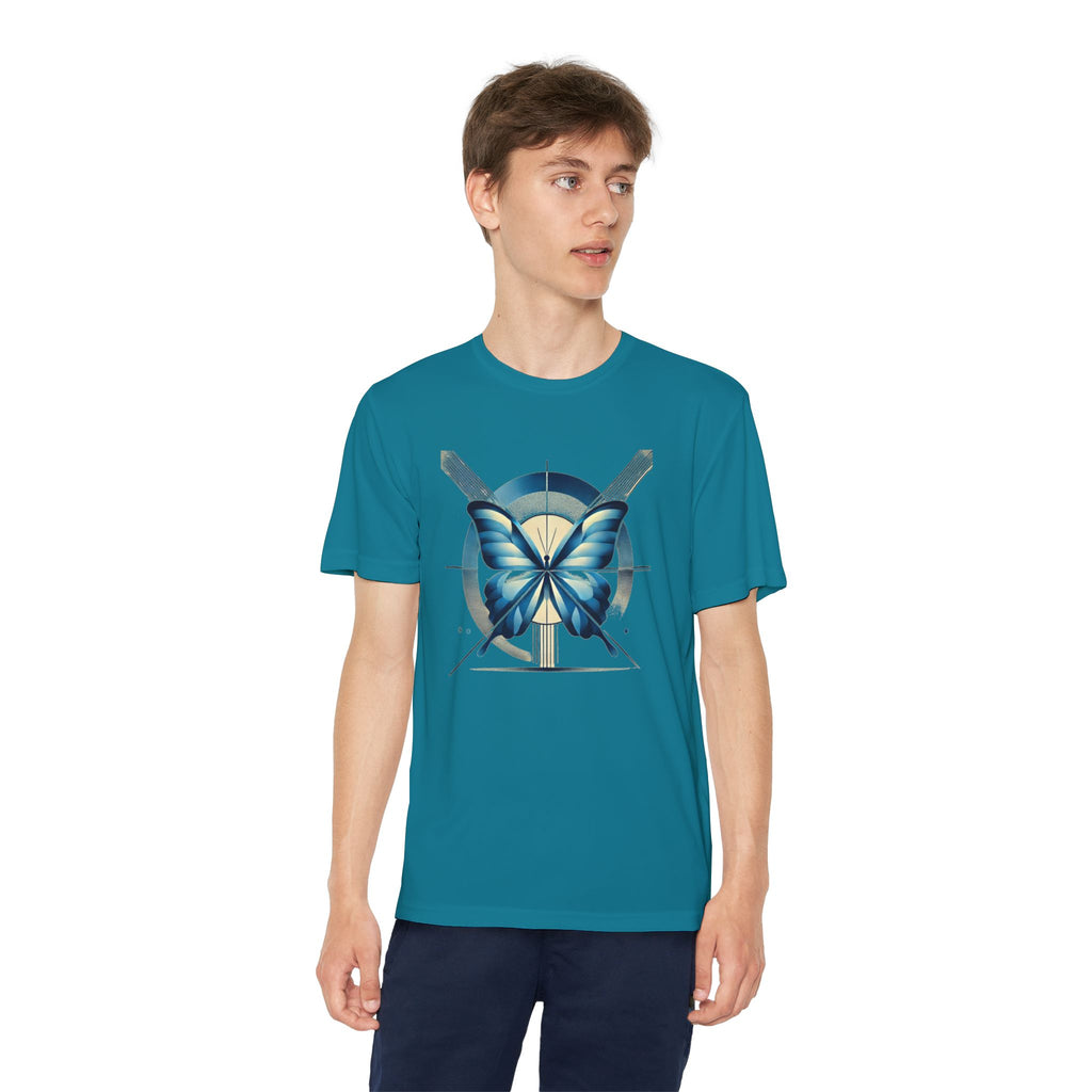 Butterffy Youth T-Shirt Sports Graphic Tee, Cool Athletic Shirt for Kids, Perfect for Sports Events, Team Spirit