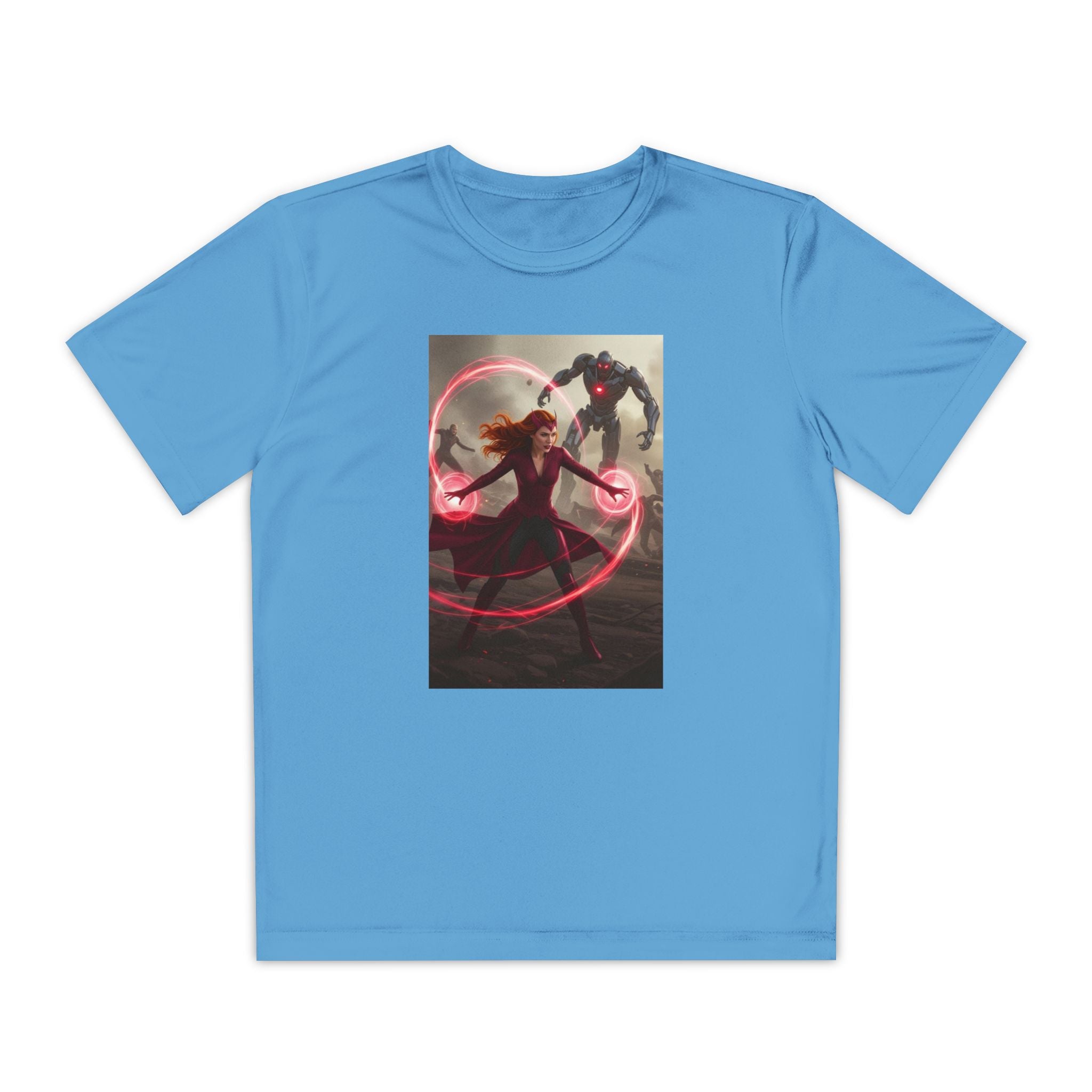 Superhero Youth T-Shirt Sports Graphic Tee, Cool Athletic Shirt for Kids
