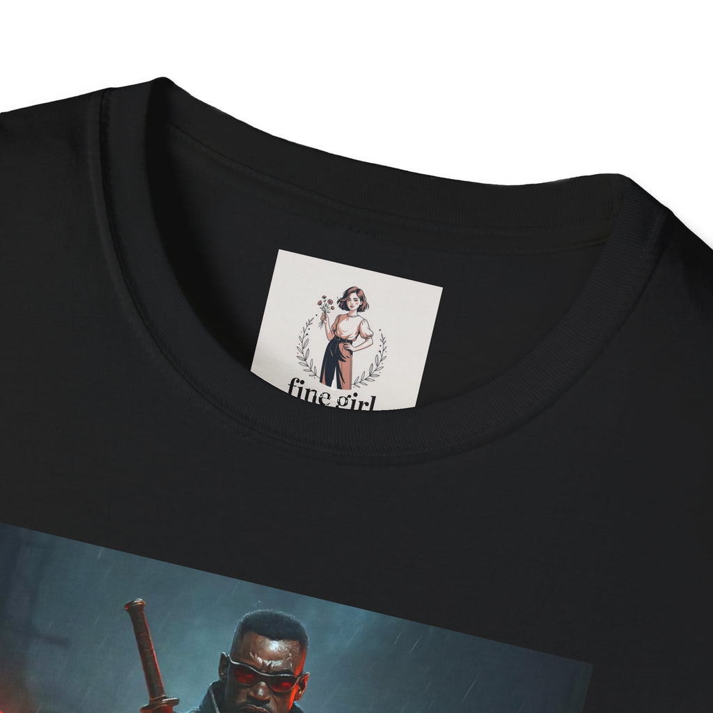 Blade Superhero Marvel Unisex Softstyle T-Shirt, Comic Book Tee, Geeky Clothing, Cosplay Costume Top