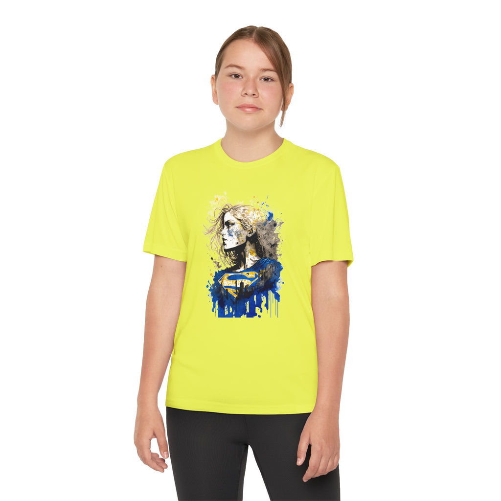 Superhero Youth T-Shirt Sports Graphic Tee, Cool Athletic Shirt for Kids