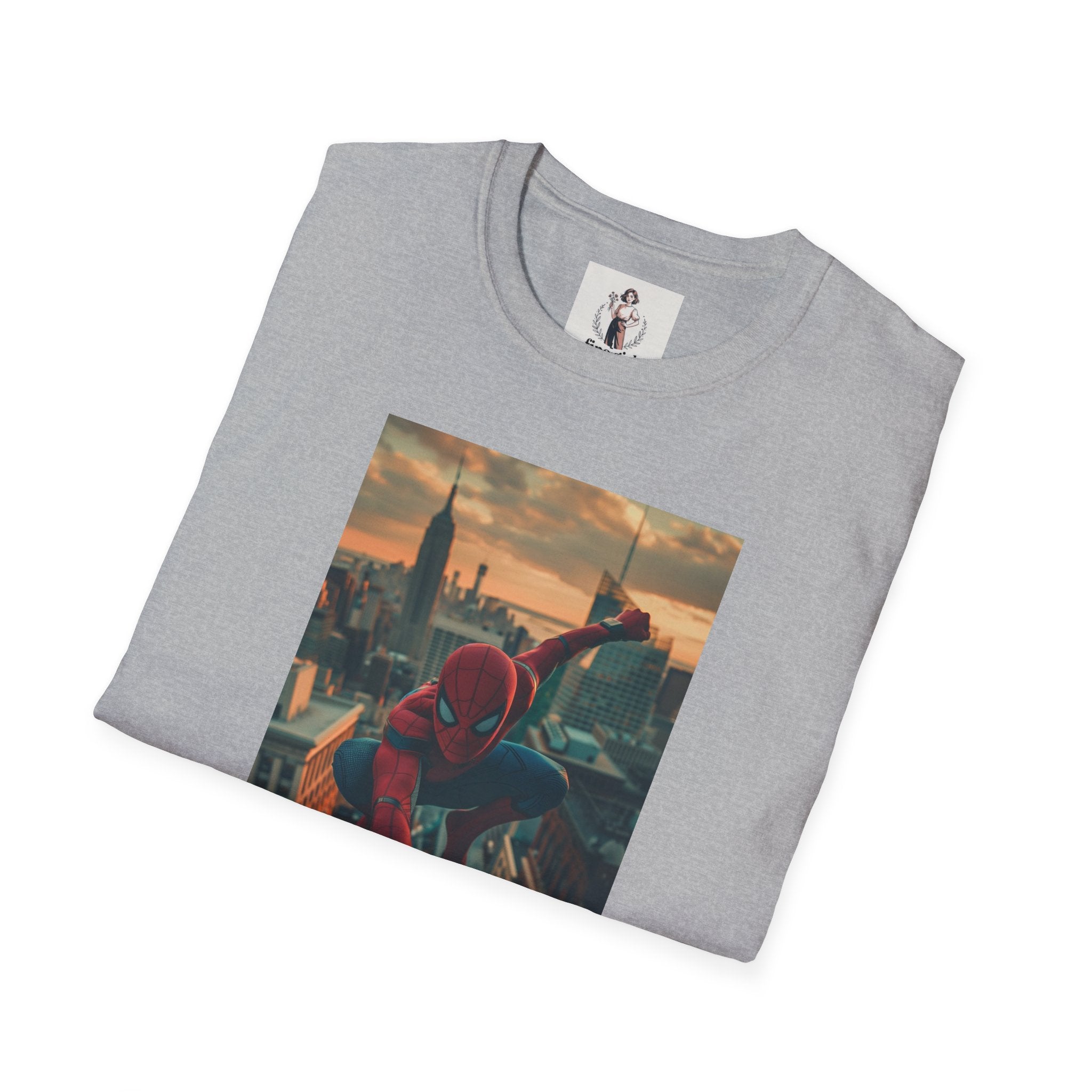 Spiderman Superhero Marvel Unisex Softstyle T-Shirt, Comic Book Tee, Geeky Clothing, Cosplay Costume Top
