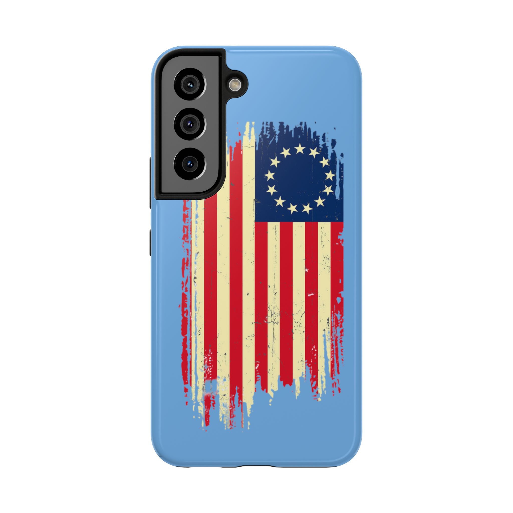 Patriotic Phone Cases with Vintage Flag Design, Tough Case for Independence Day, Memorial Day, 4th of July, Gift for Veterans, USA Pride