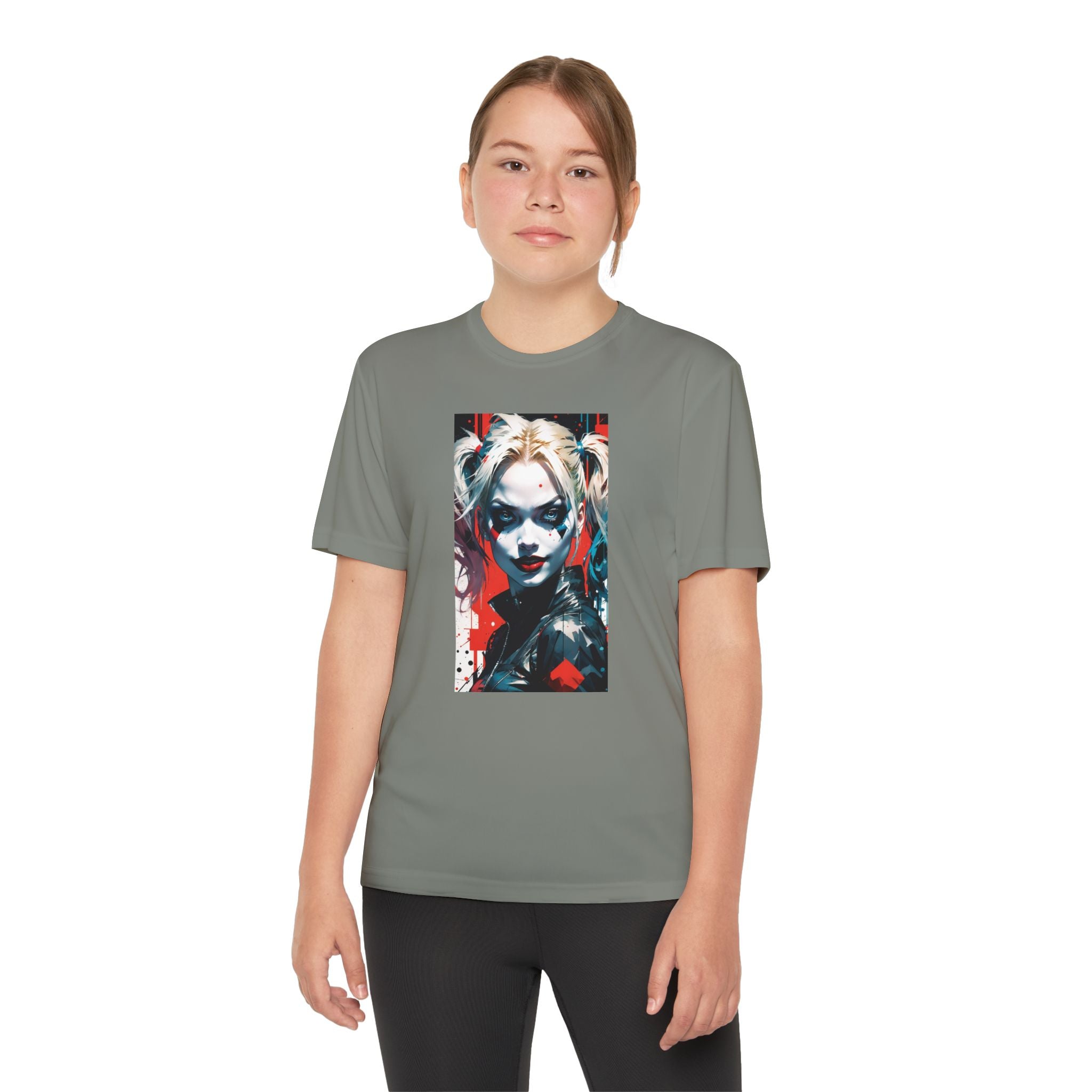 Superhero Youth T-Shirt Sports Graphic Tee, Cool Athletic Shirt for Kids