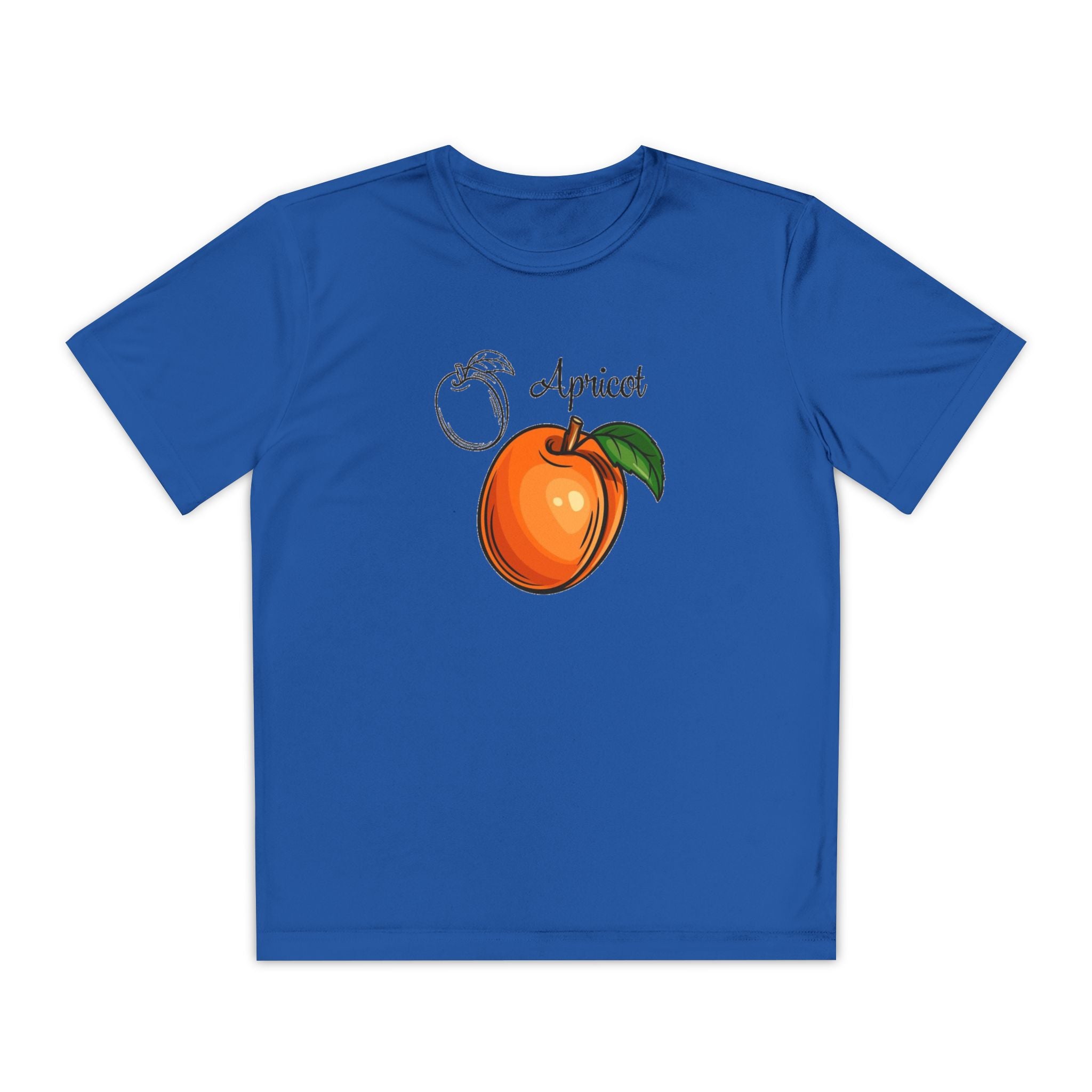 Apricot Youth T-Shirt Sports Graphic Tee, Cool Athletic Shirt for Kids, Perfect for Sports Events, Team Spirit