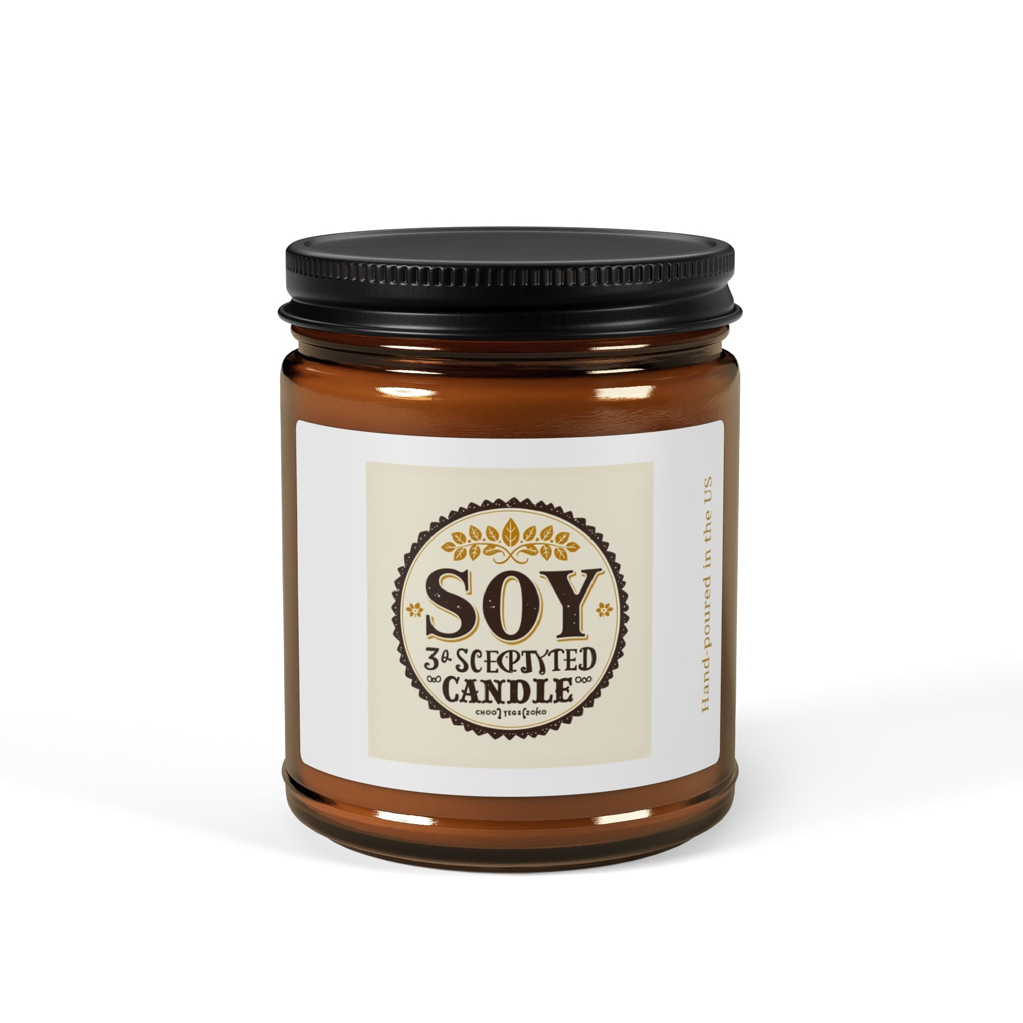 Scented Soy Candle Collection - Amber Jar | Eco-Friendly Home Fragrance, Aromatherapy, Gift for Her, Relaxation & Wellness