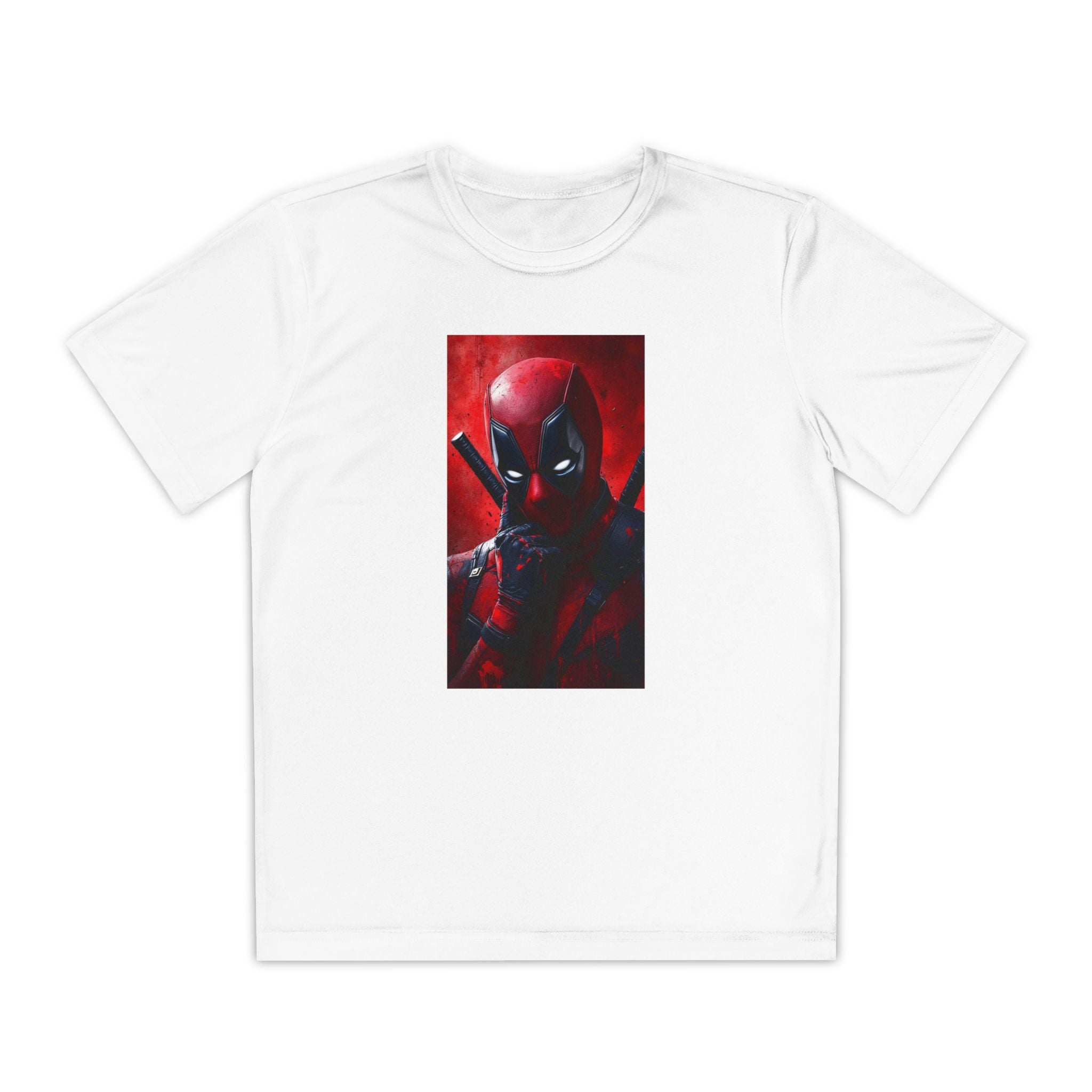 Deadpool Superhero Marvel Patriotic, Kids Graphic T-Shirt, Boys Hero Top, Girls Comic Book Clothing, Birthday