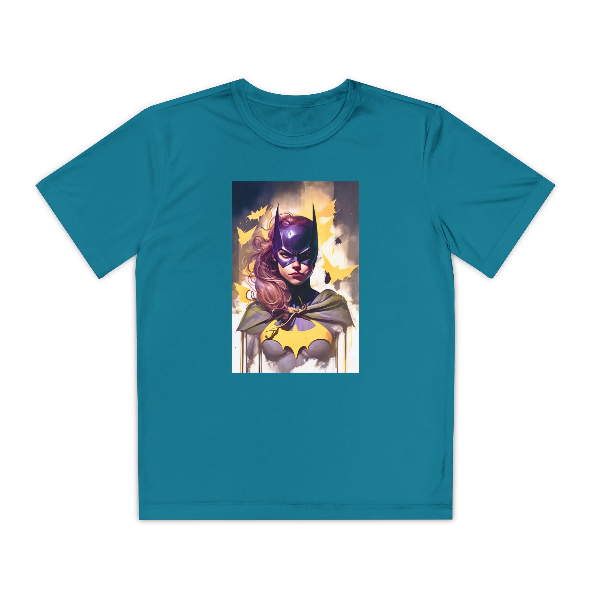Superhero Youth T-Shirt Sports Graphic Tee, Cool Athletic Shirt for Kids