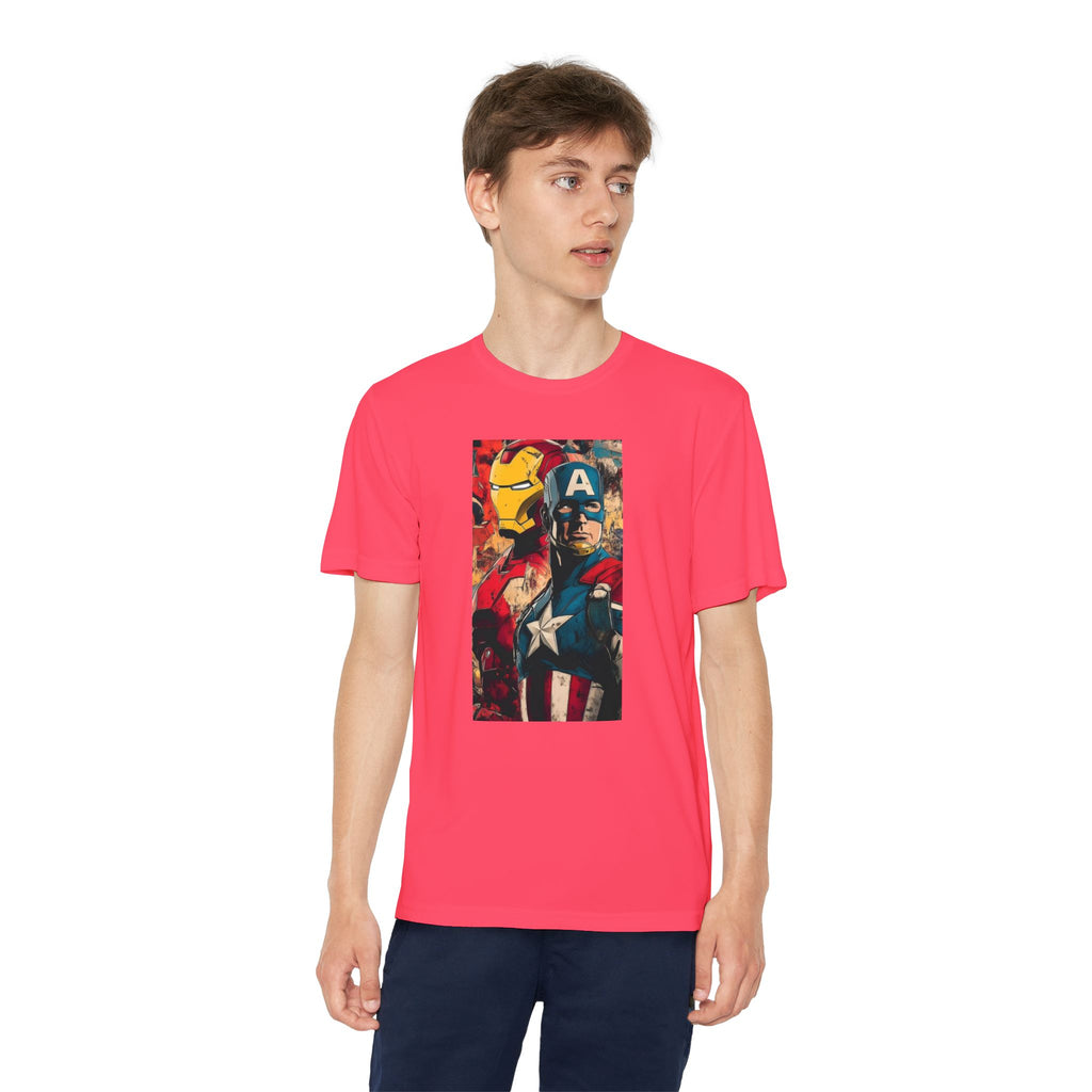 Advengers Youth T-Shirt Sports Graphic Tee, Cool Athletic Shirt for Kids, Perfect for Sports Events, Team Spirit