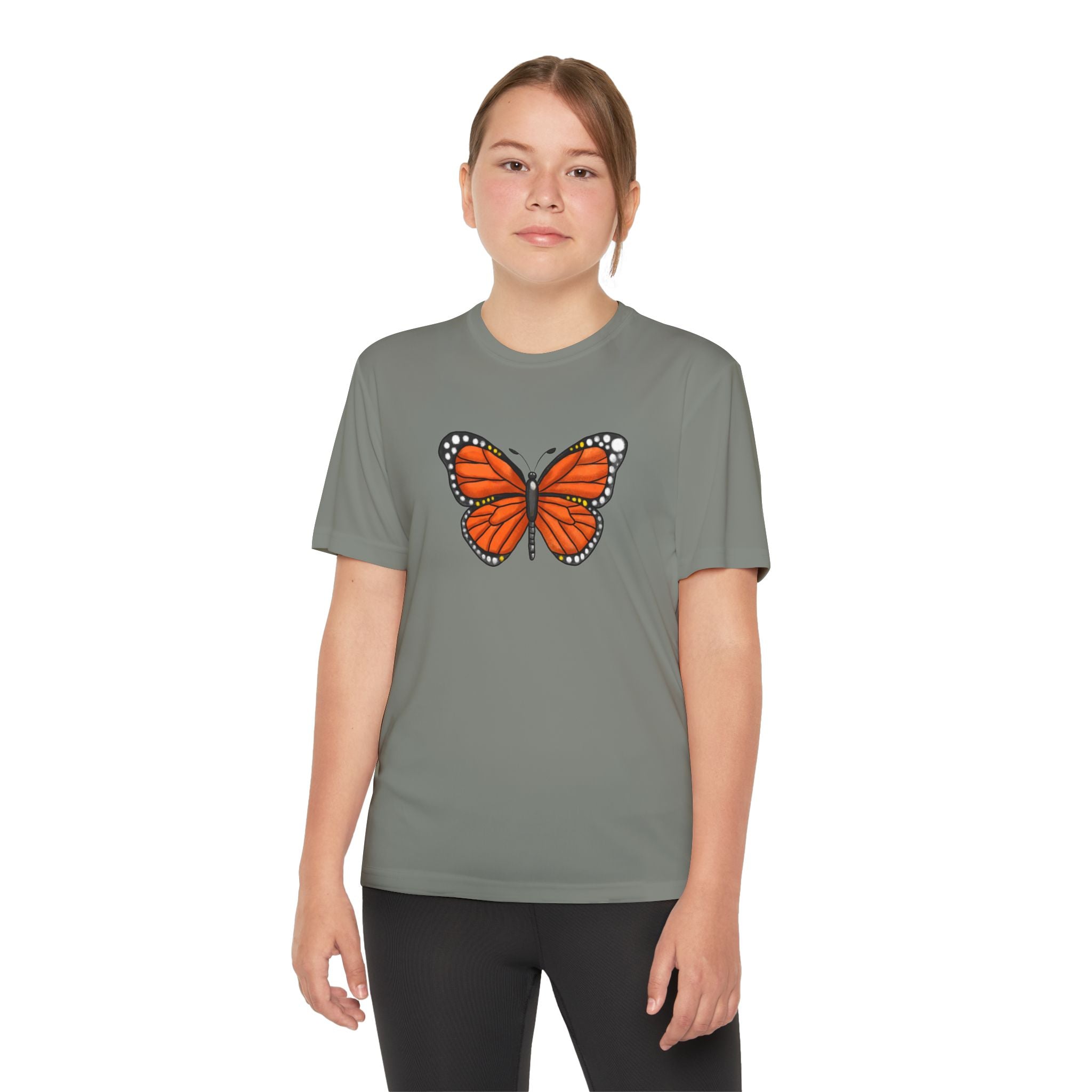Butterffy Youth T-Shirt Sports Graphic Tee, Cool Athletic Shirt for Kids, Perfect for Sports Events, Team Spirit