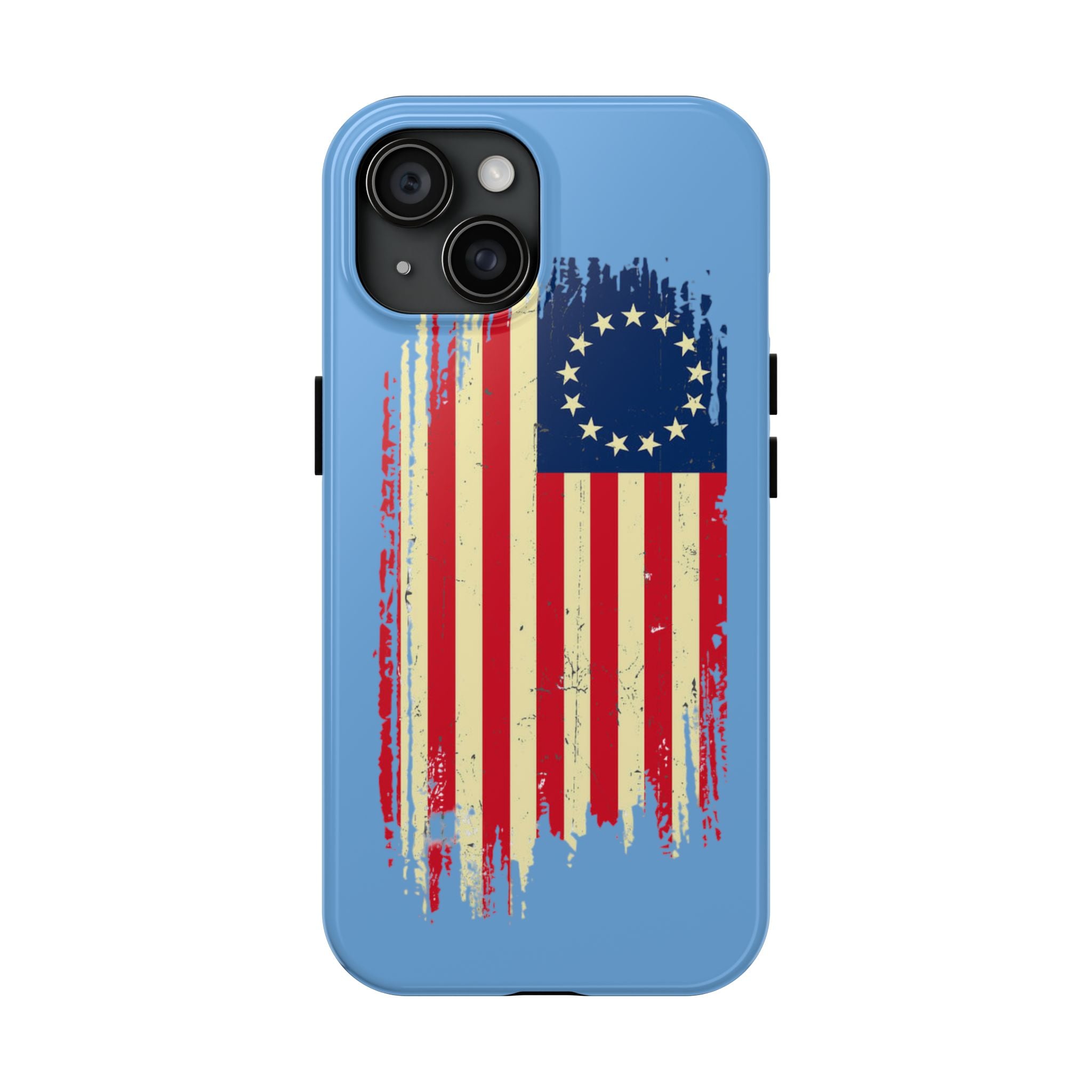 Patriotic Phone Cases with Vintage Flag Design, Tough Case for Independence Day, Memorial Day, 4th of July, Gift for Veterans, USA Pride