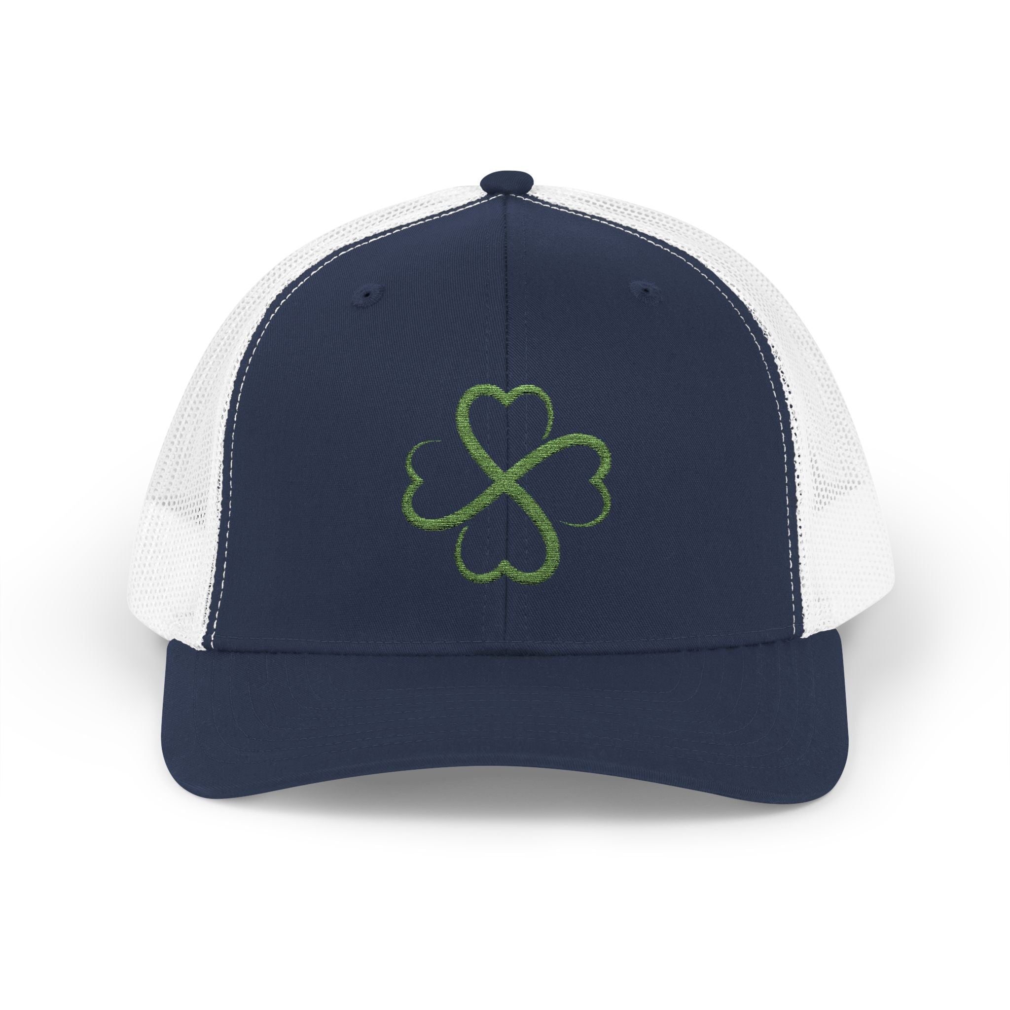 St. Patrick's Day Lucky 4-Leaf Clover Snapback Trucker Cap