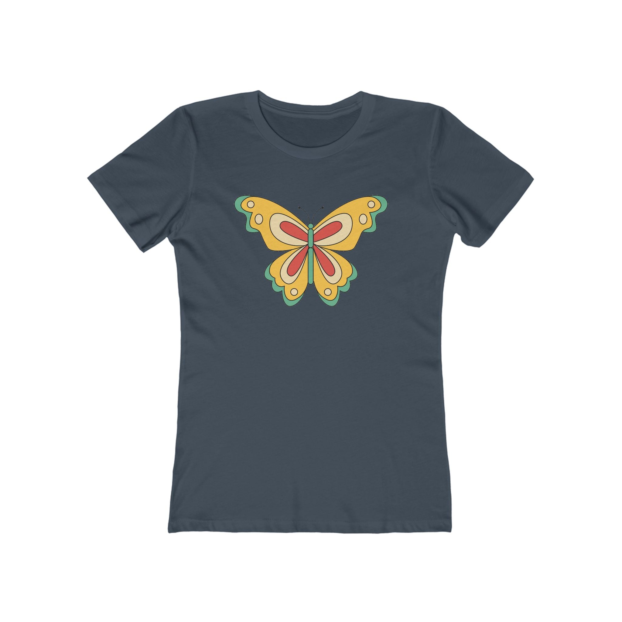 Butterfly Women's Tshirt, Butterfly Graphic Tee, Women's Butterfly Shirt, Butterfly Print Shirt, Boho Butterfly Tee