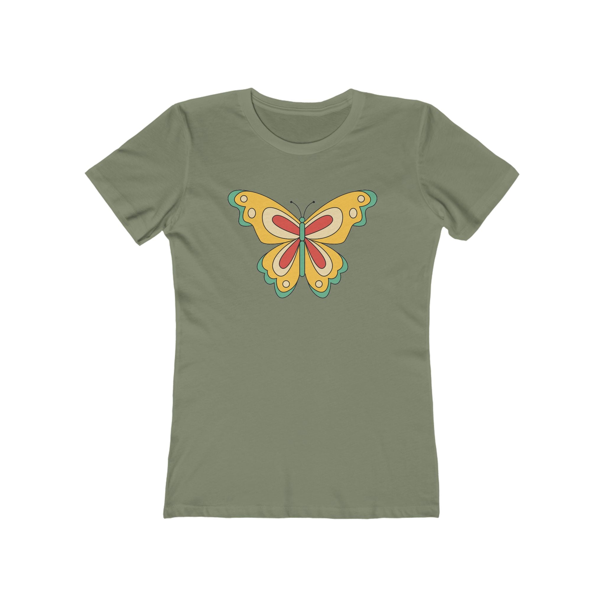Butterfly Women's Tshirt, Butterfly Graphic Tee, Women's Butterfly Shirt, Butterfly Print Shirt, Boho Butterfly Tee