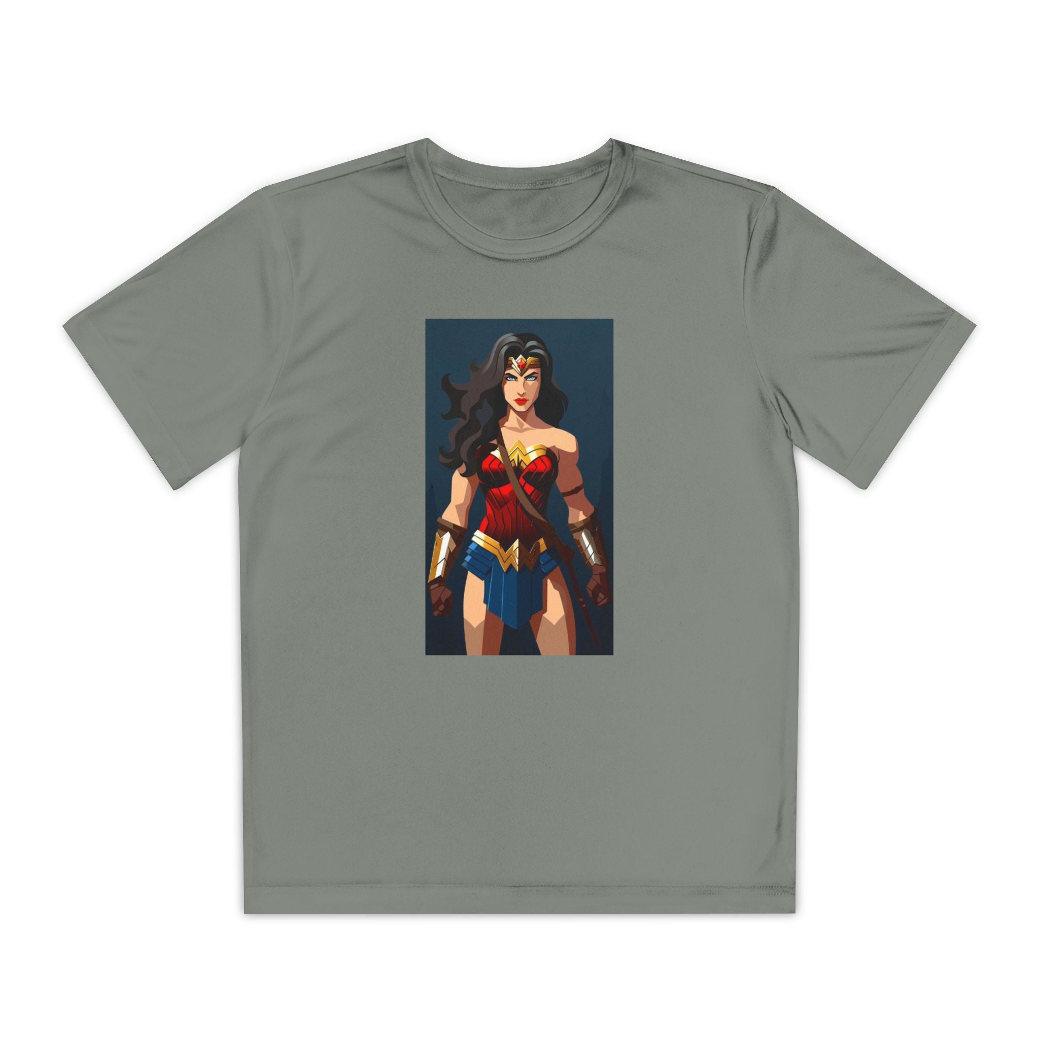 Superhero Youth T-Shirt Sports Graphic Tee, Cool Athletic Shirt for Kids
