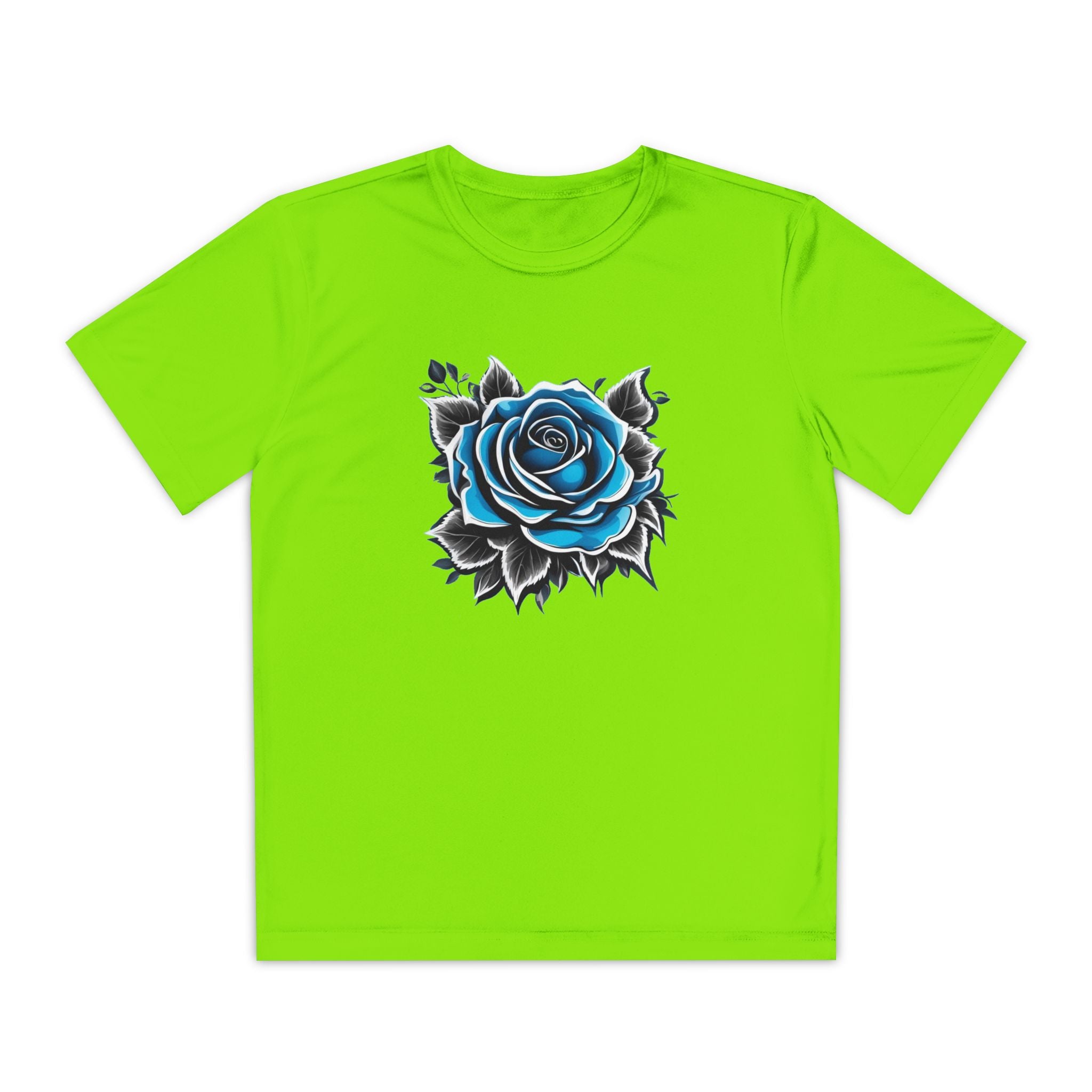 Flower Youth T-Shirt Sports Graphic Tee, Cool Athletic Shirt for Kids