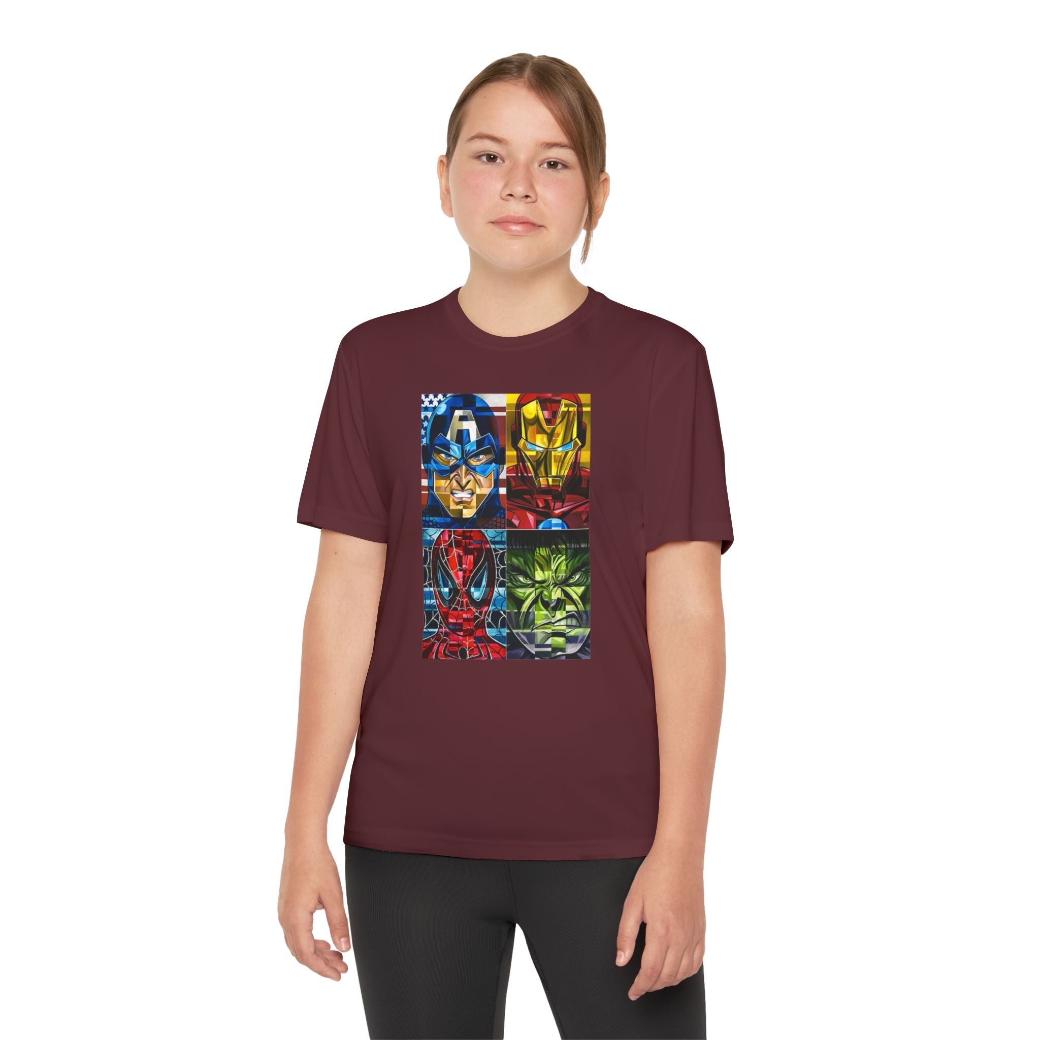 Advengers Youth T-Shirt Sports Graphic Tee, Cool Athletic Shirt for Kids, Perfect for Sports Events, Team Spirit