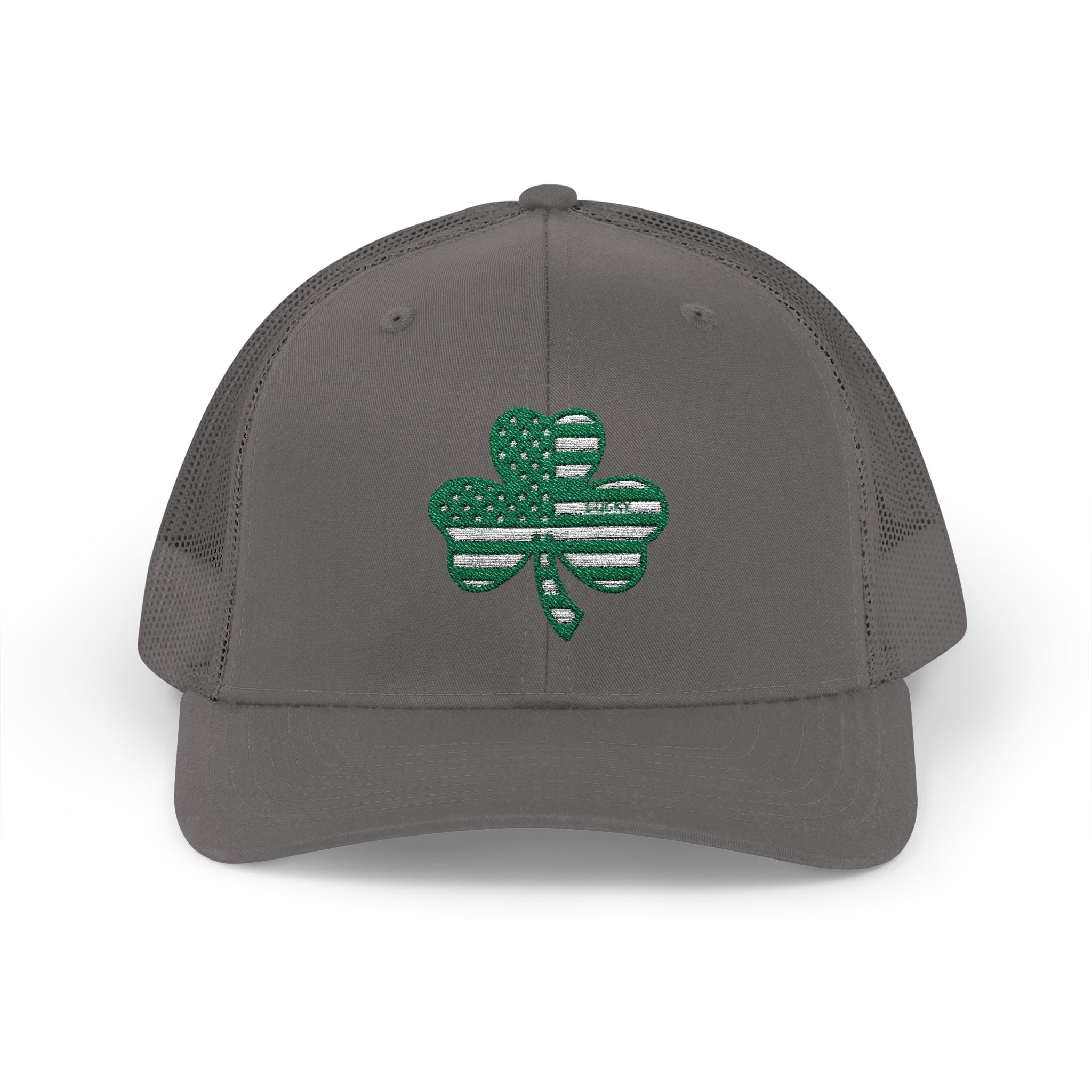 St. Patrick's Day Lucky 4-Leaf Clover Snapback Trucker Cap