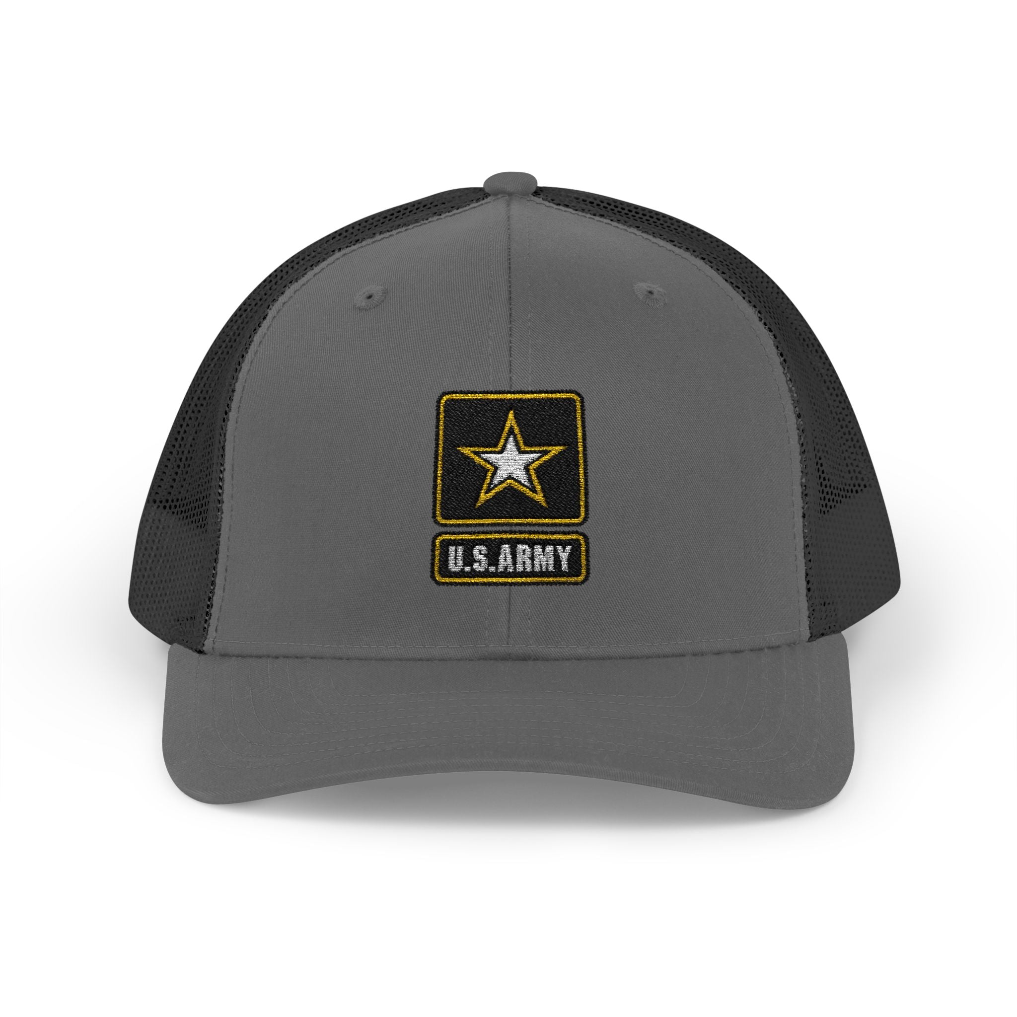 US Army Snapback Trucker Cap with Thin Red Line Design, Ideal for First Responders, Supportive Gifts, Memorials, Everyday Wear