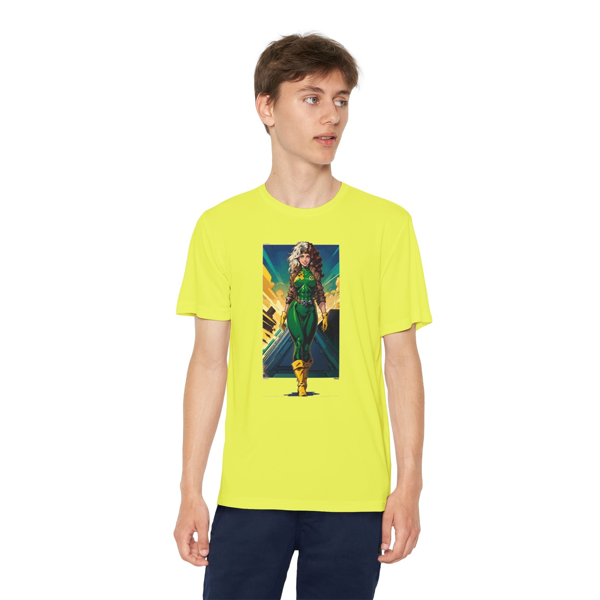 Superhero Youth T-Shirt Sports Graphic Tee, Cool Athletic Shirt for Kids