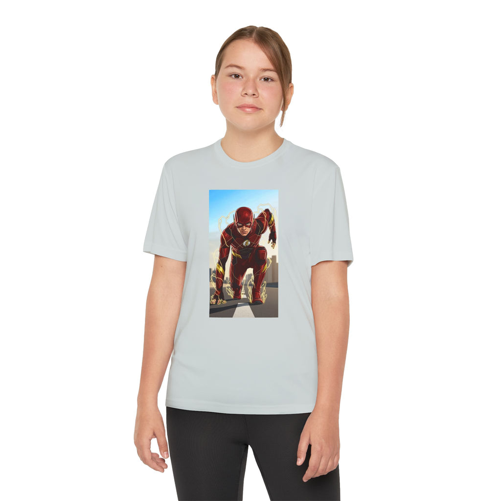 The Flash Superhero Marvel Youth T-Shirt, Kid's Superhero Tee, Children's Graphic Shirt, Comic Book Character Top, Kids Costume Apparel