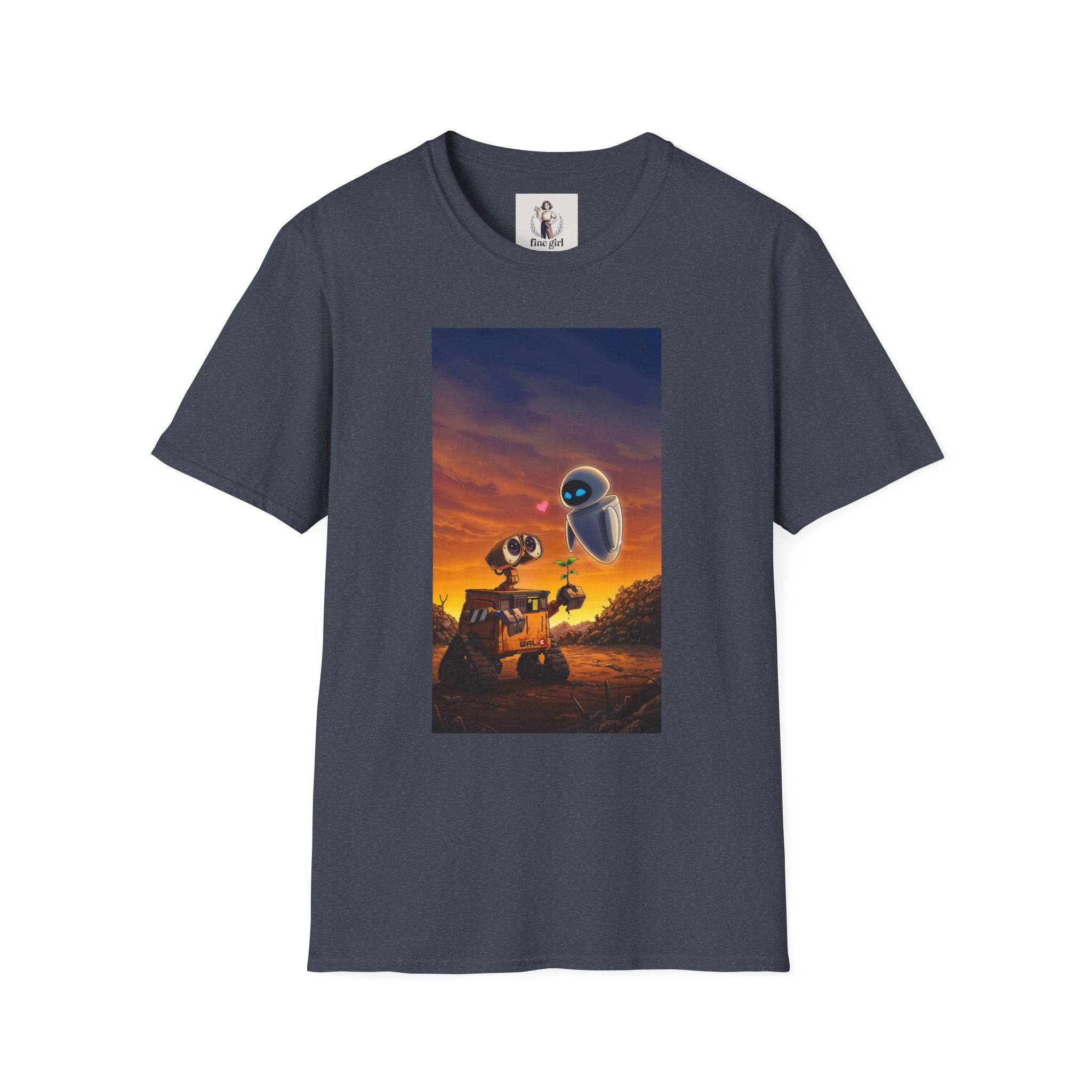 Wall-E Pixar Animation Unisex T-Shirt, Walt Disney Tee, Movie Lover Gift, Graphic Novelty Shirt, Cartoon Character Apparel