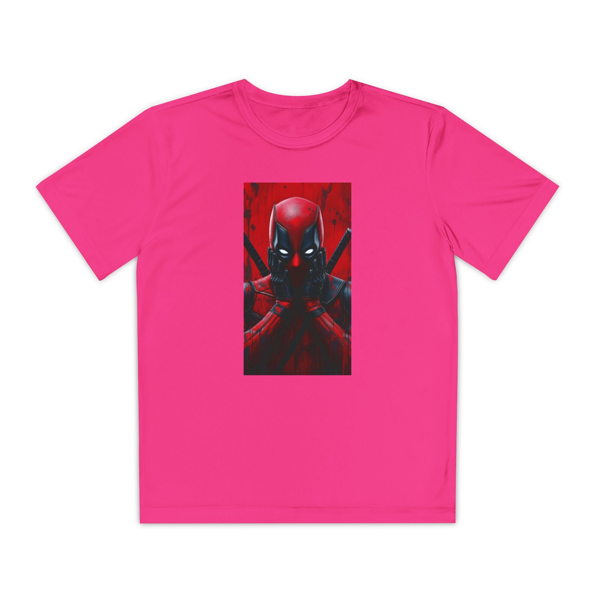 Deadpool Superhero Marvel Patriotic, Kids Graphic T-Shirt, Boys Hero Top, Girls Comic Book Clothing, Birthday