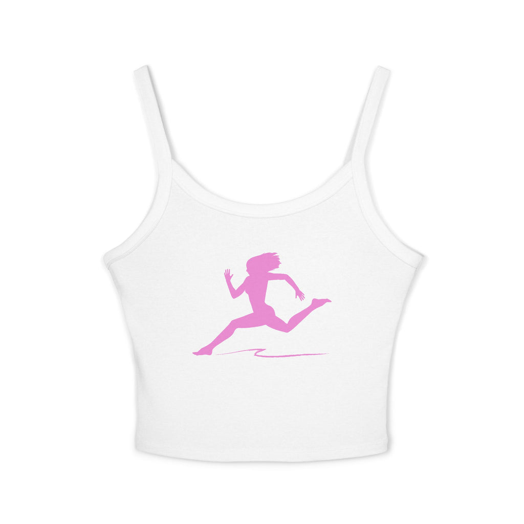 Running Woman Tank Top, Athletic Workout Top, Fitness Sleeveless Shirt, Jogging Muscle Tee, Exercise Gym Cami