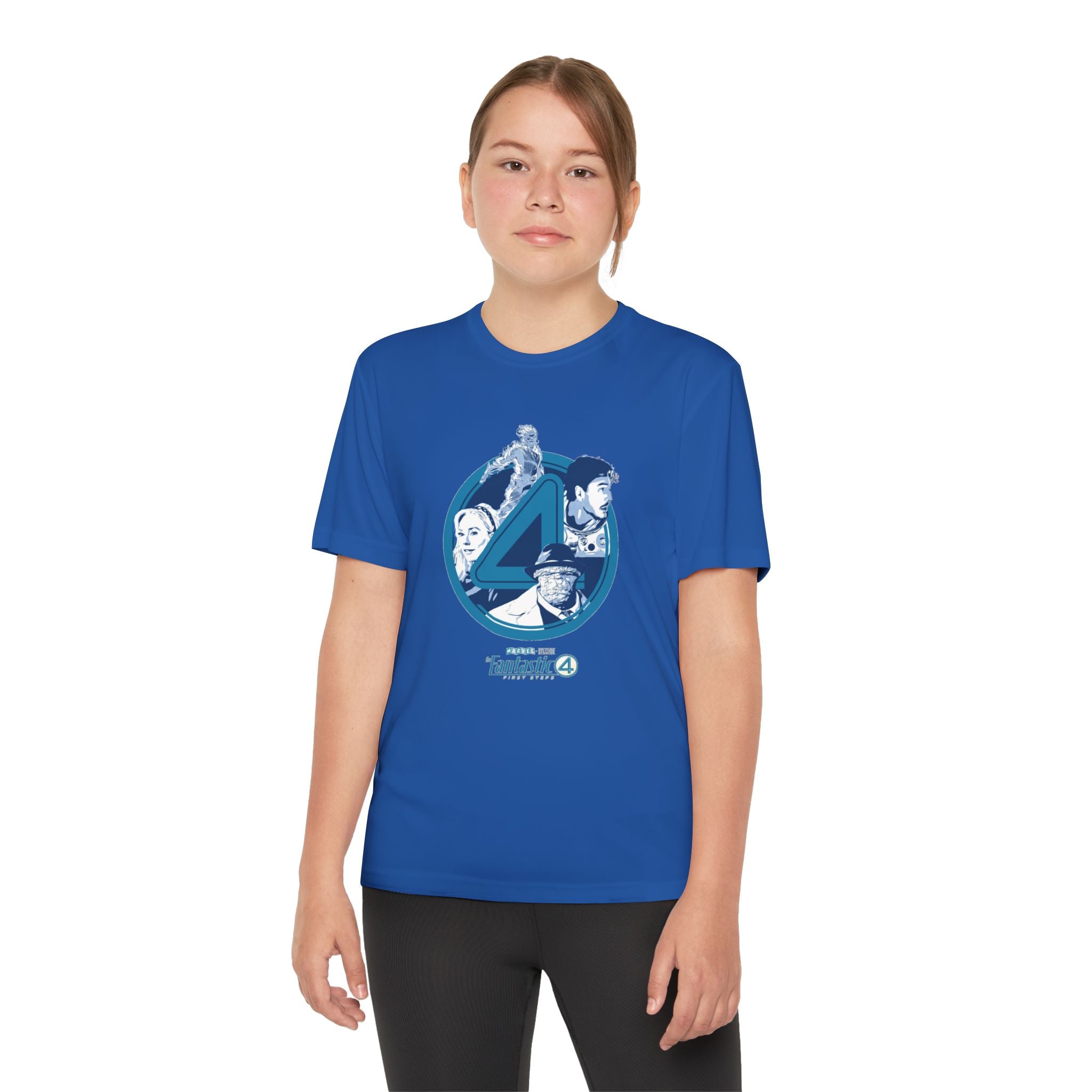 Fantastic 4 Youth T-Shirt Sports Graphic Tee, Cool Athletic Shirt for Kids, Perfect for Sports Events, Team Spirit