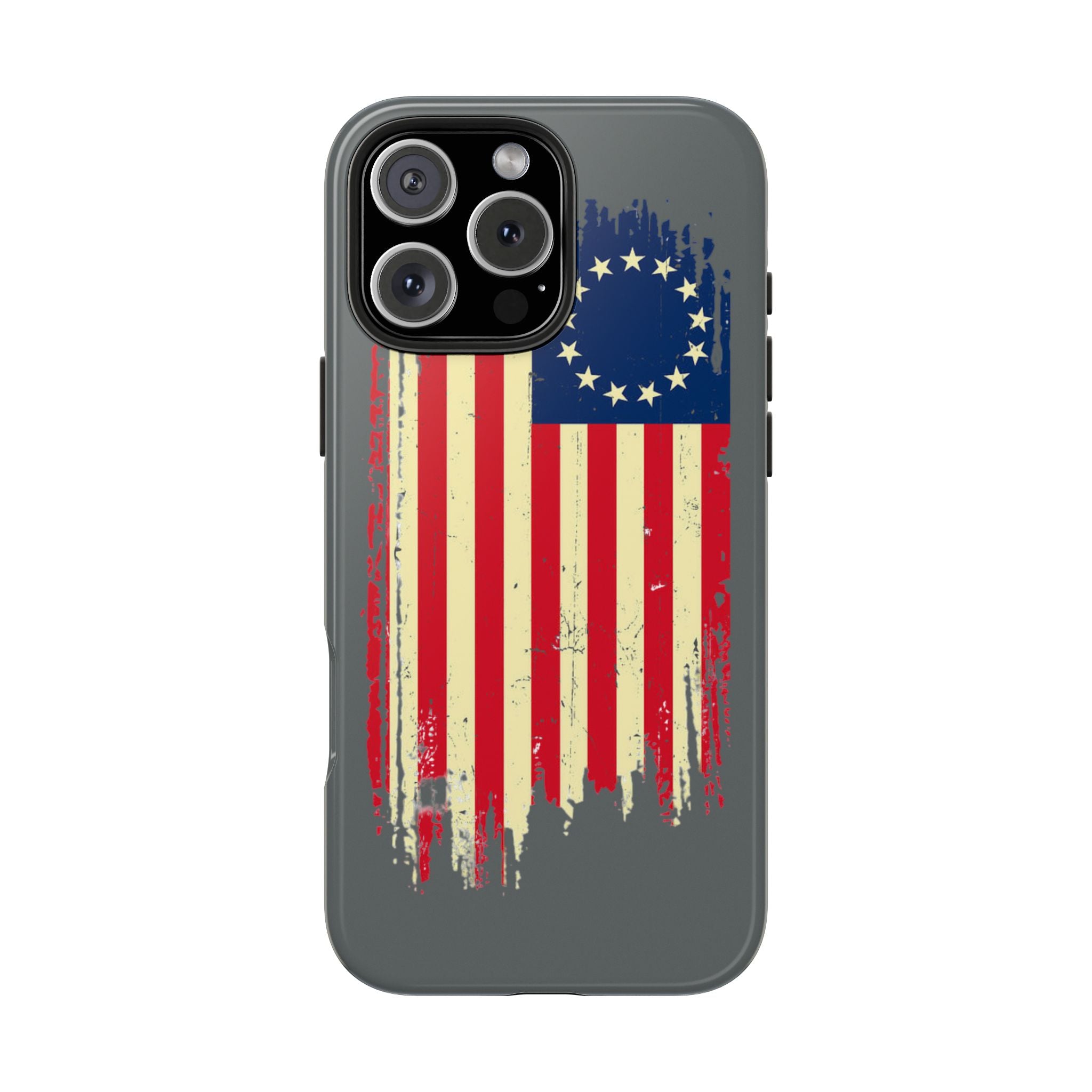 Patriotic Phone Cases with Vintage Flag Design, Tough Case for Independence Day, Memorial Day, 4th of July, Gift for Veterans, USA Pride