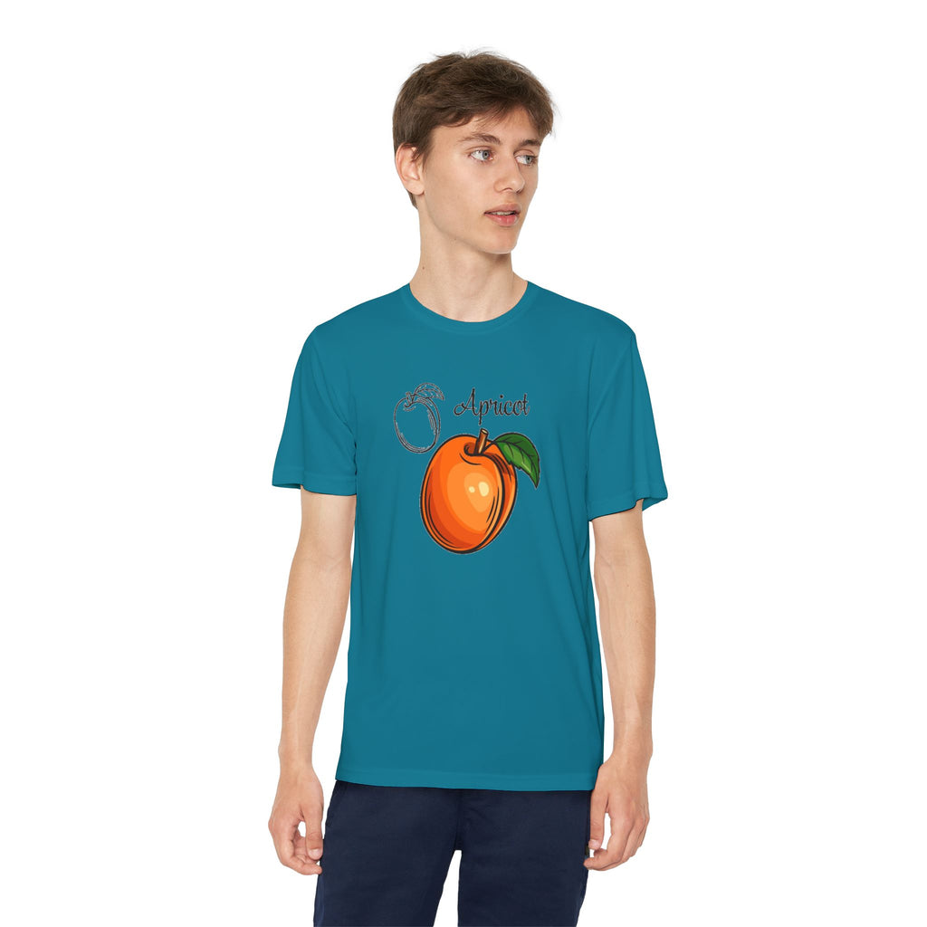Apricot Youth T-Shirt Sports Graphic Tee, Cool Athletic Shirt for Kids, Perfect for Sports Events, Team Spirit