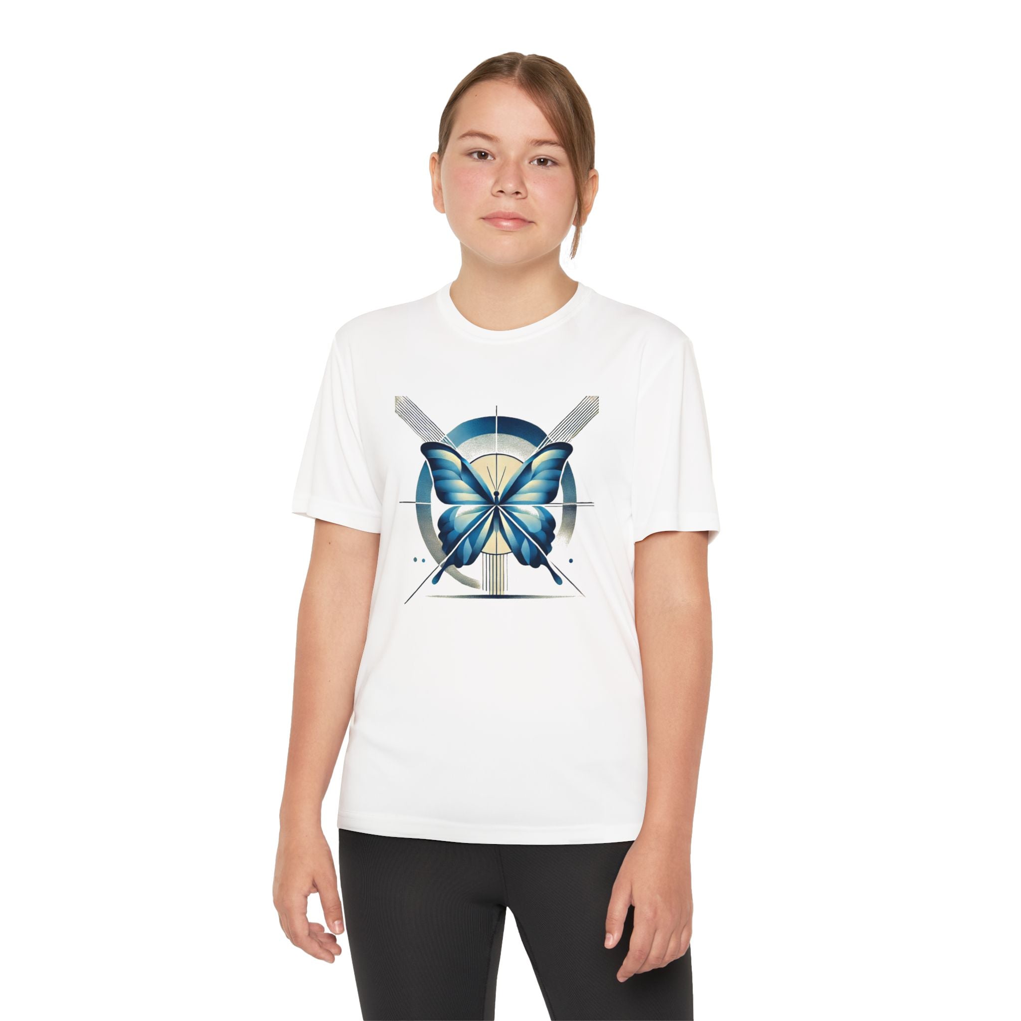 Butterffy Youth T-Shirt Sports Graphic Tee, Cool Athletic Shirt for Kids, Perfect for Sports Events, Team Spirit