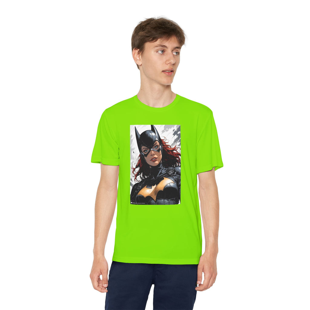 Superhero Youth T-Shirt Sports Graphic Tee, Cool Athletic Shirt for Kids