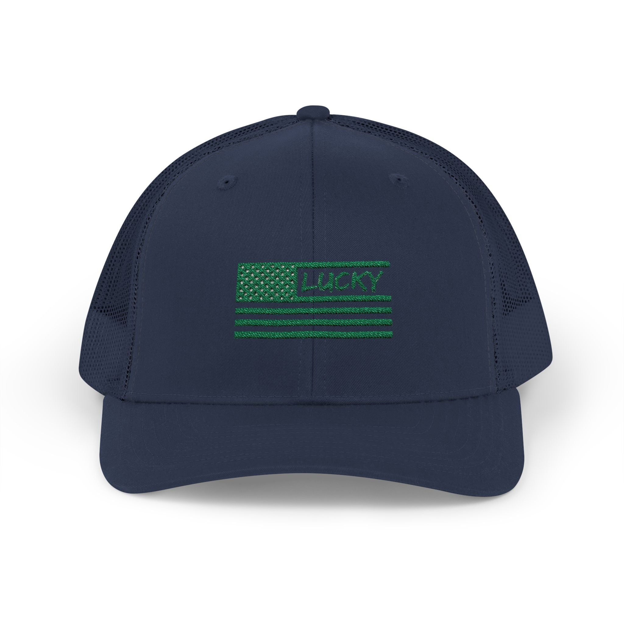 St. Patrick's Day Lucky 4-Leaf Clover Snapback Trucker Cap