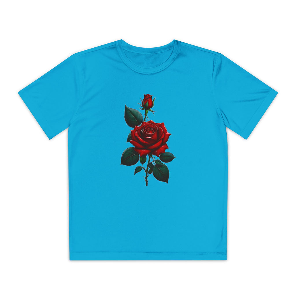 Flower Youth Tshirt, Girls Floral Tee, Kids Spring Shirt, Children's Botanical Top, Teen Blossom T-Shirt