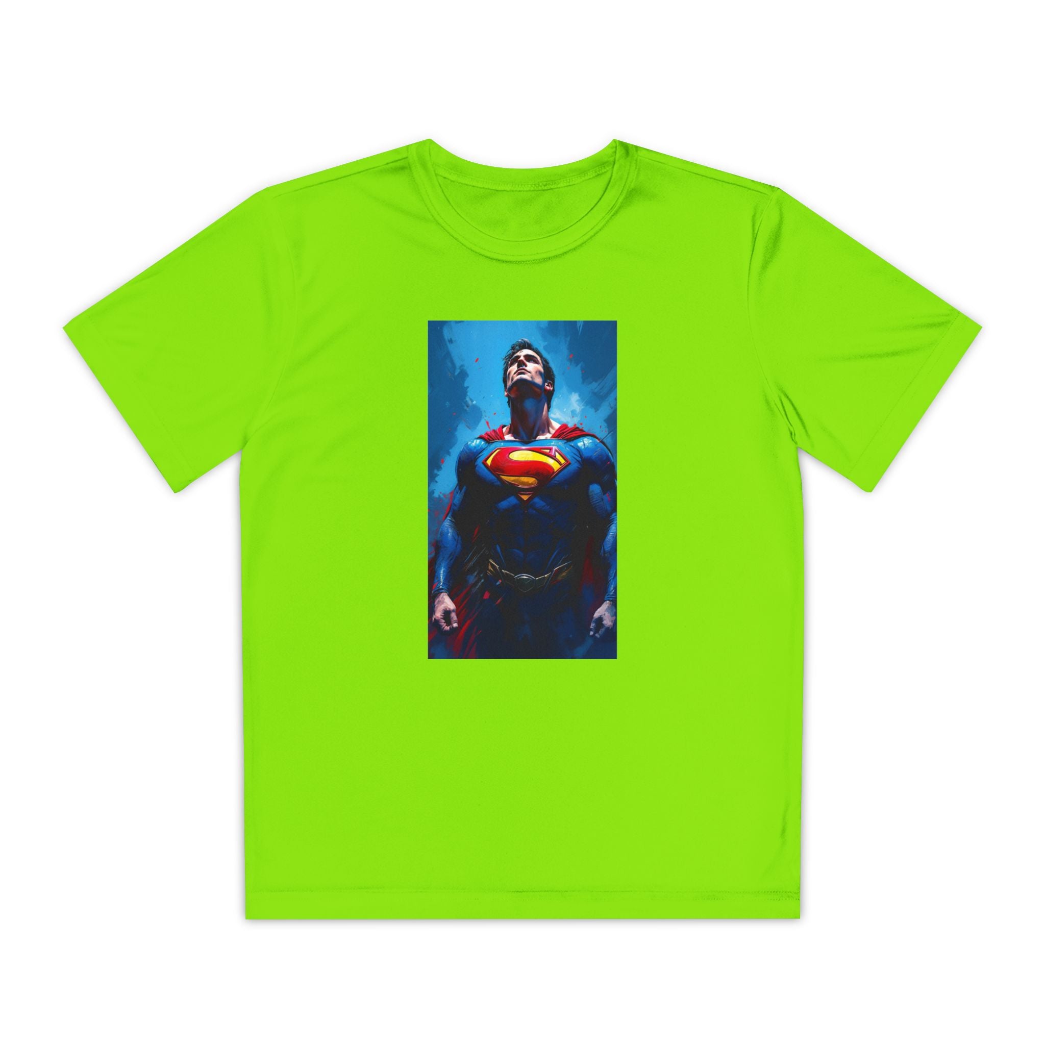 Superman Superhero Marvel T-Shirt, Youth Competitor Tee,  Kids Comic Book Hero Top, Children's Graphic Tee, Youth Super Power T-Shirt