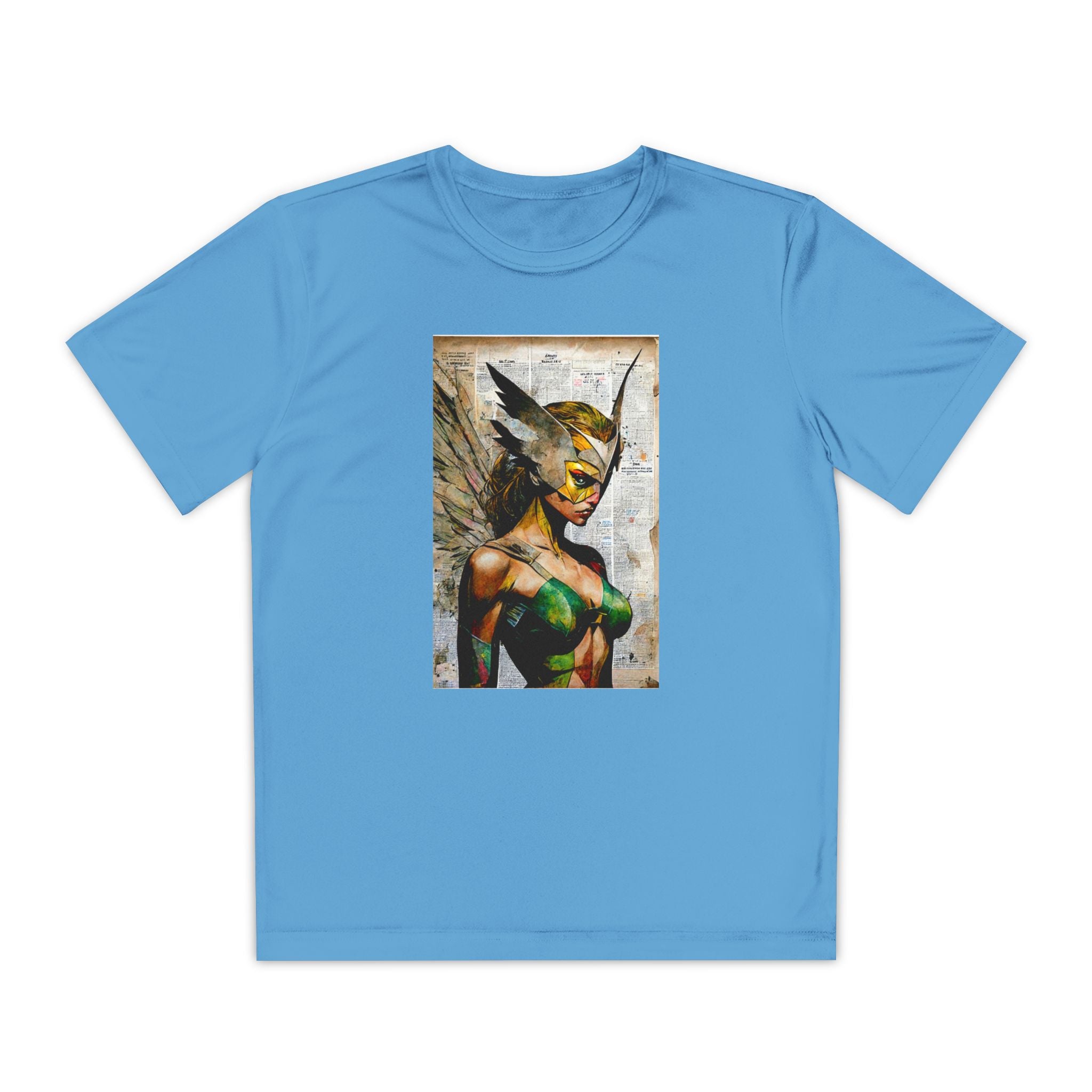 Superhero Youth T-Shirt Sports Graphic Tee, Cool Athletic Shirt for Kids