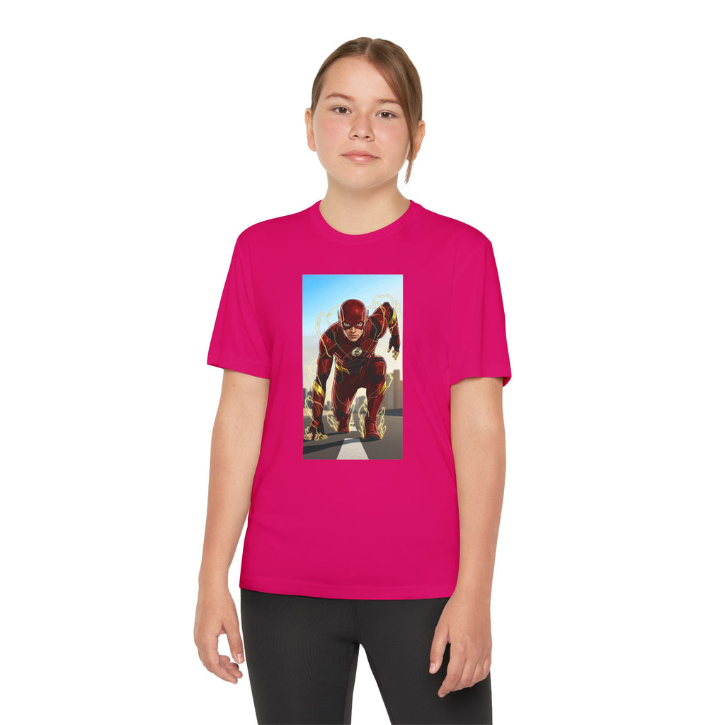 The Flash Superhero Marvel Youth T-Shirt, Kid's Superhero Tee, Children's Graphic Shirt, Comic Book Character Top, Kids Costume Apparel
